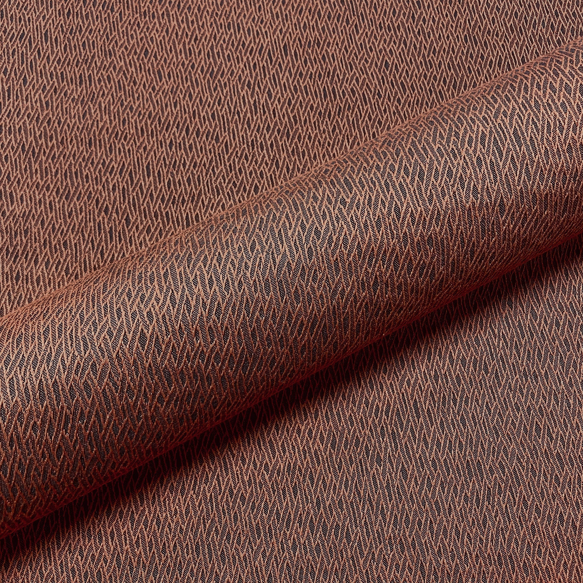 Nisha Rust Geometric Upholstery Fabric 54"