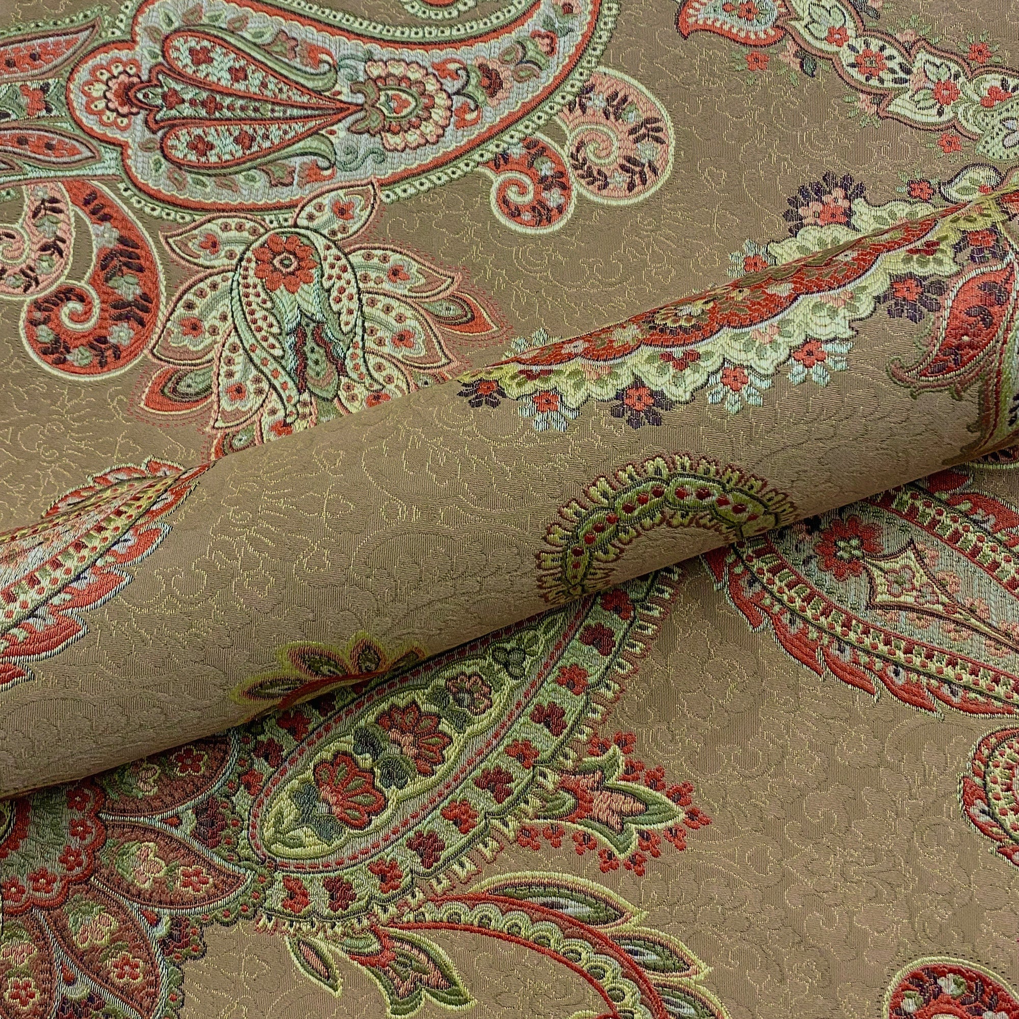 Madeira Floral Paisley Brocade Upholstery Fabric 54"