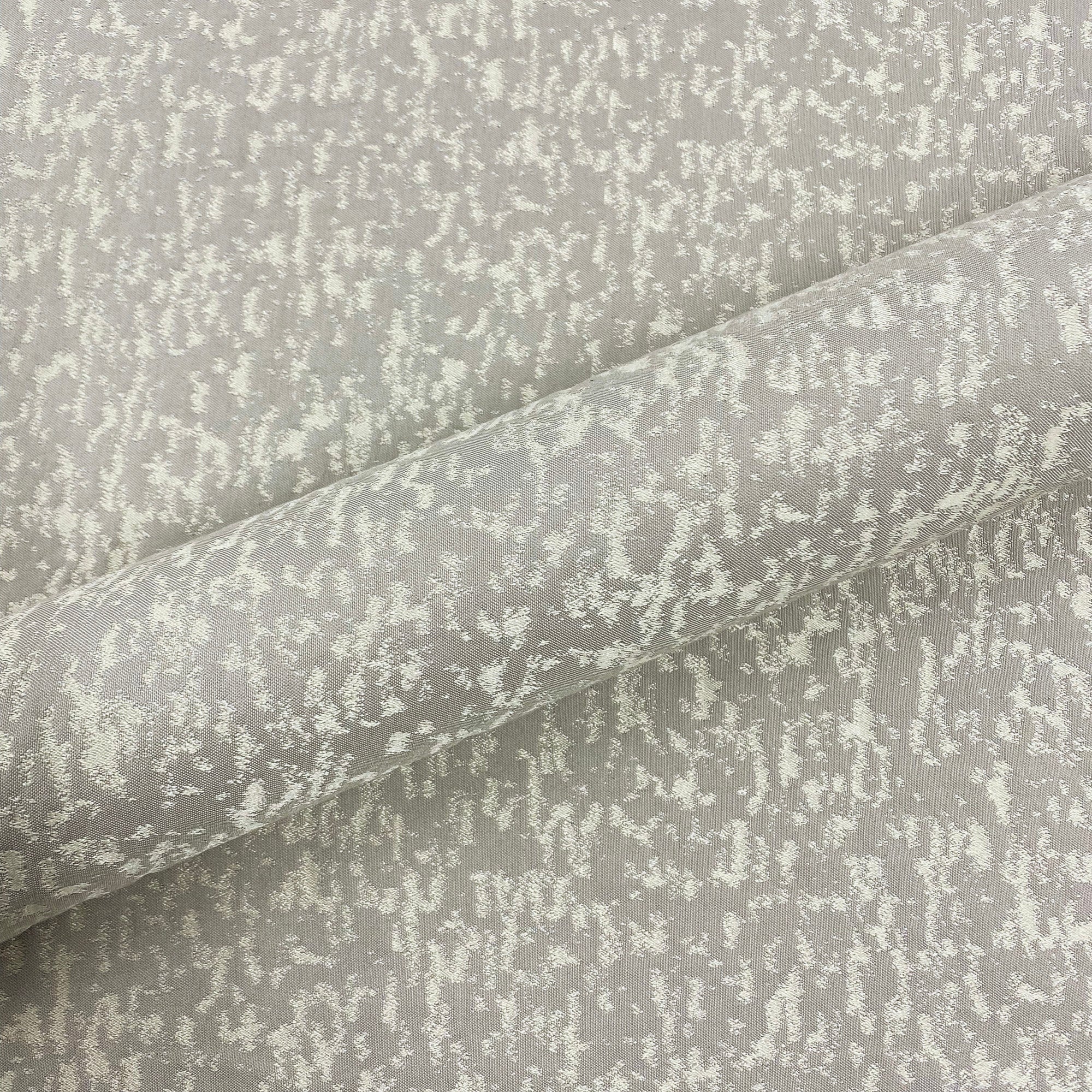 Silver Abstract Glam Satin Upholstery Fabric 59"
