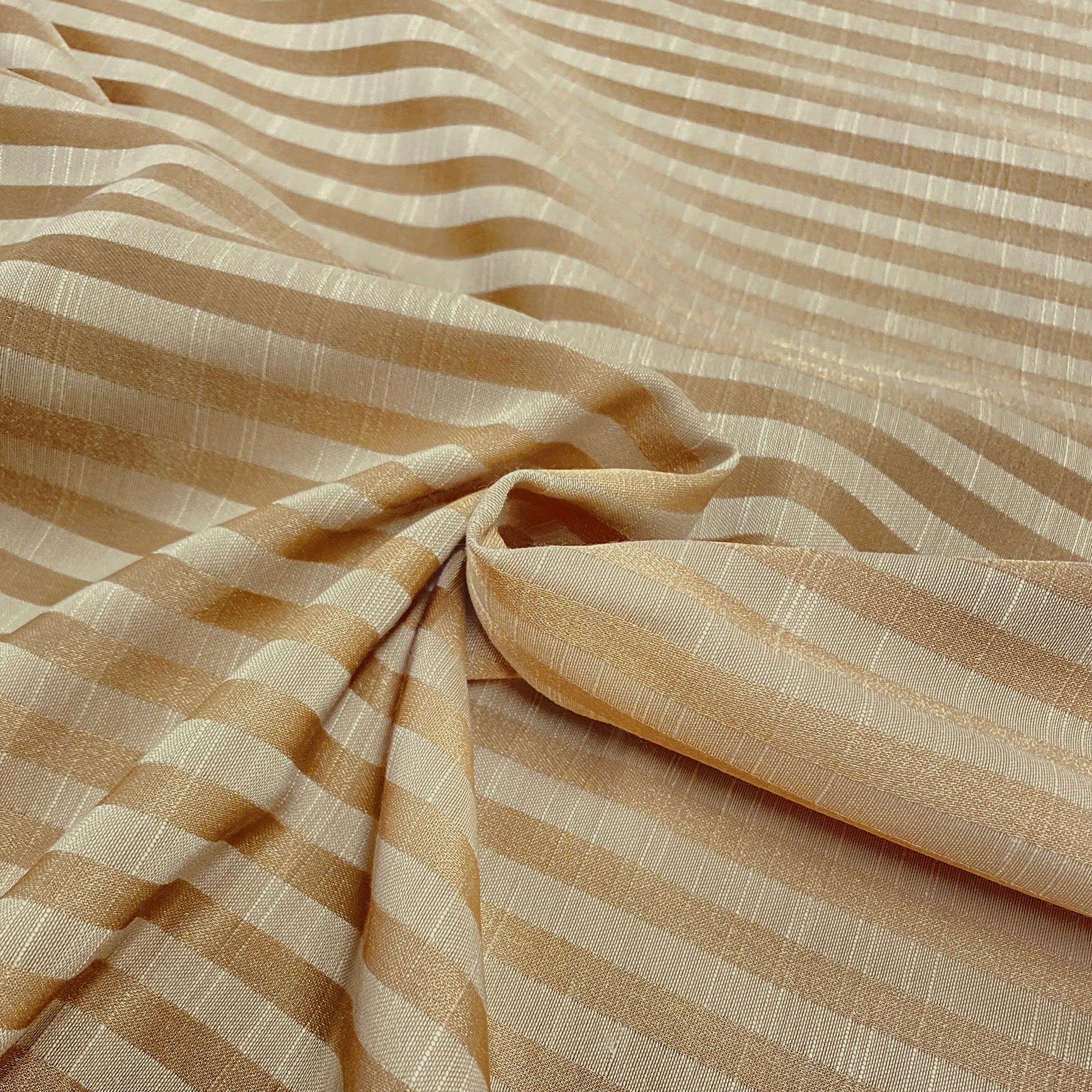 Radiance Gold Striped Upholstery Fabric 58"