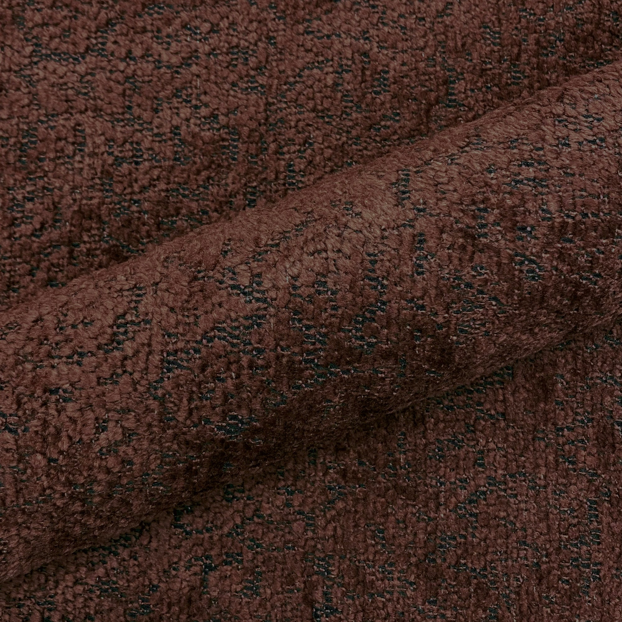 Chauncey Wine Faux Textured Upholstery Fabric 54"