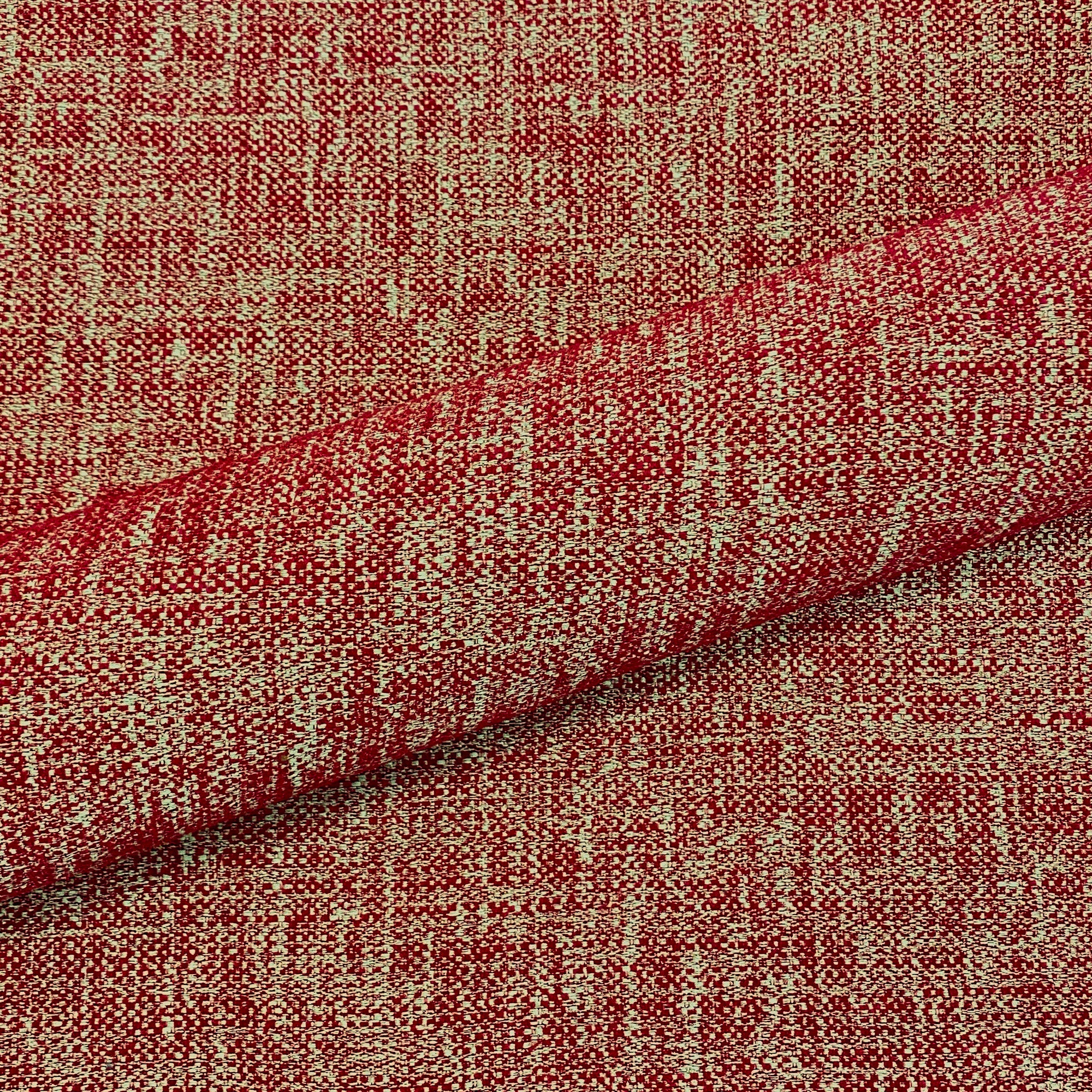 Aragon Scarlet Chenille Upholstery Fabric 55"