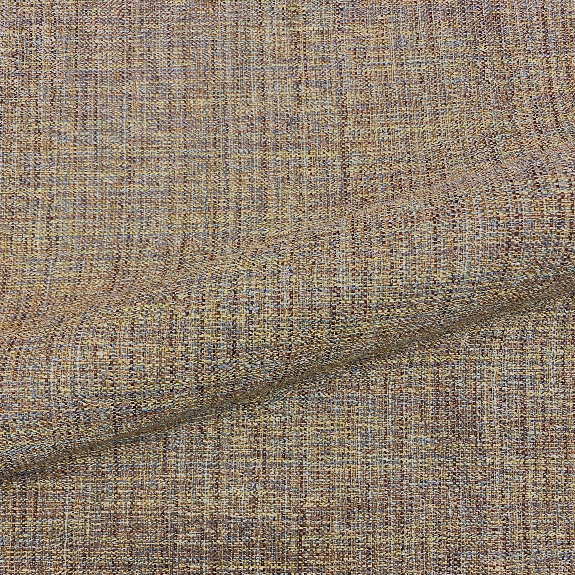 Oxford Woven Tweed Upholstery Fabric 54" in Caramel
