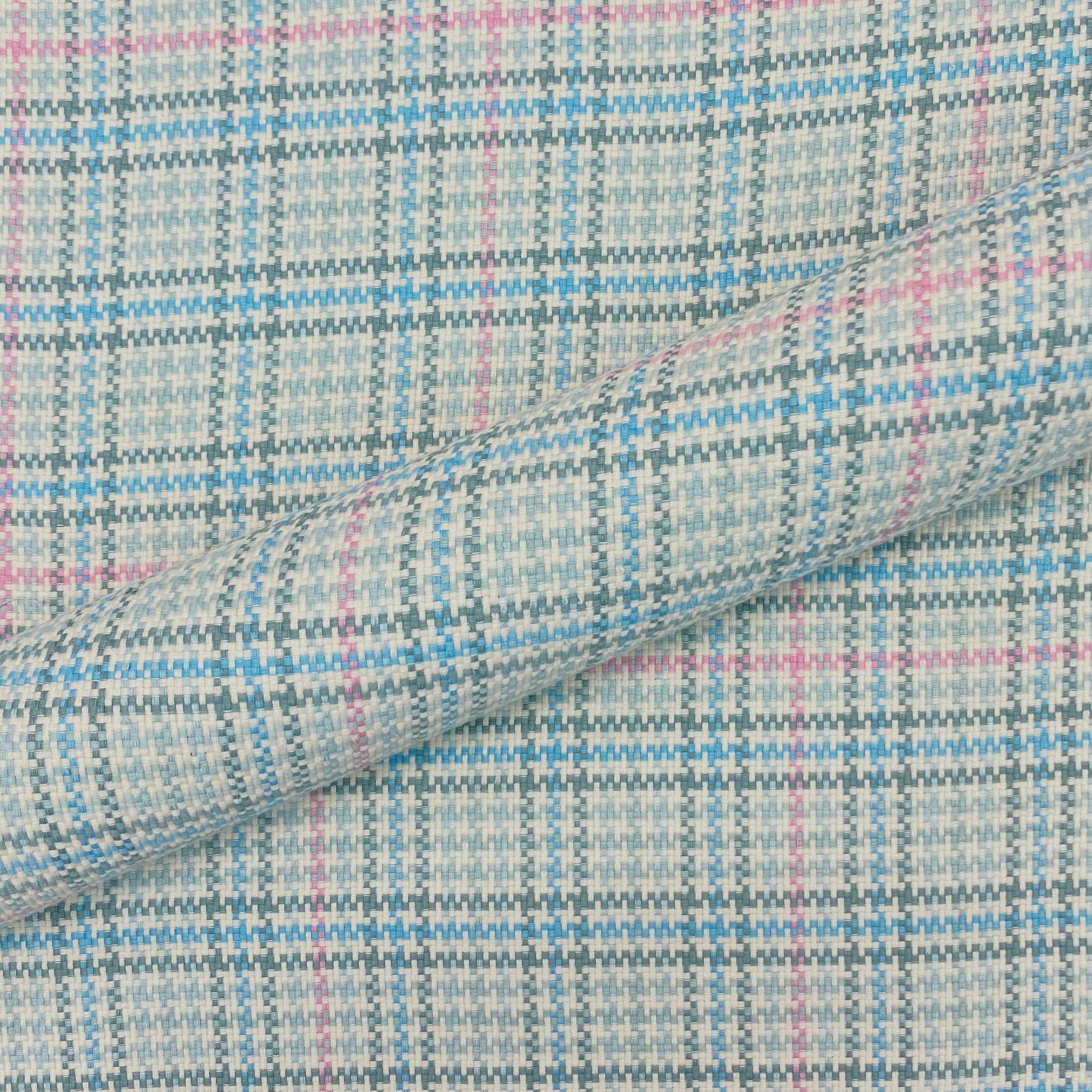Pastel Girls Tartan 100% Cotton Upholstery Fabric 54"