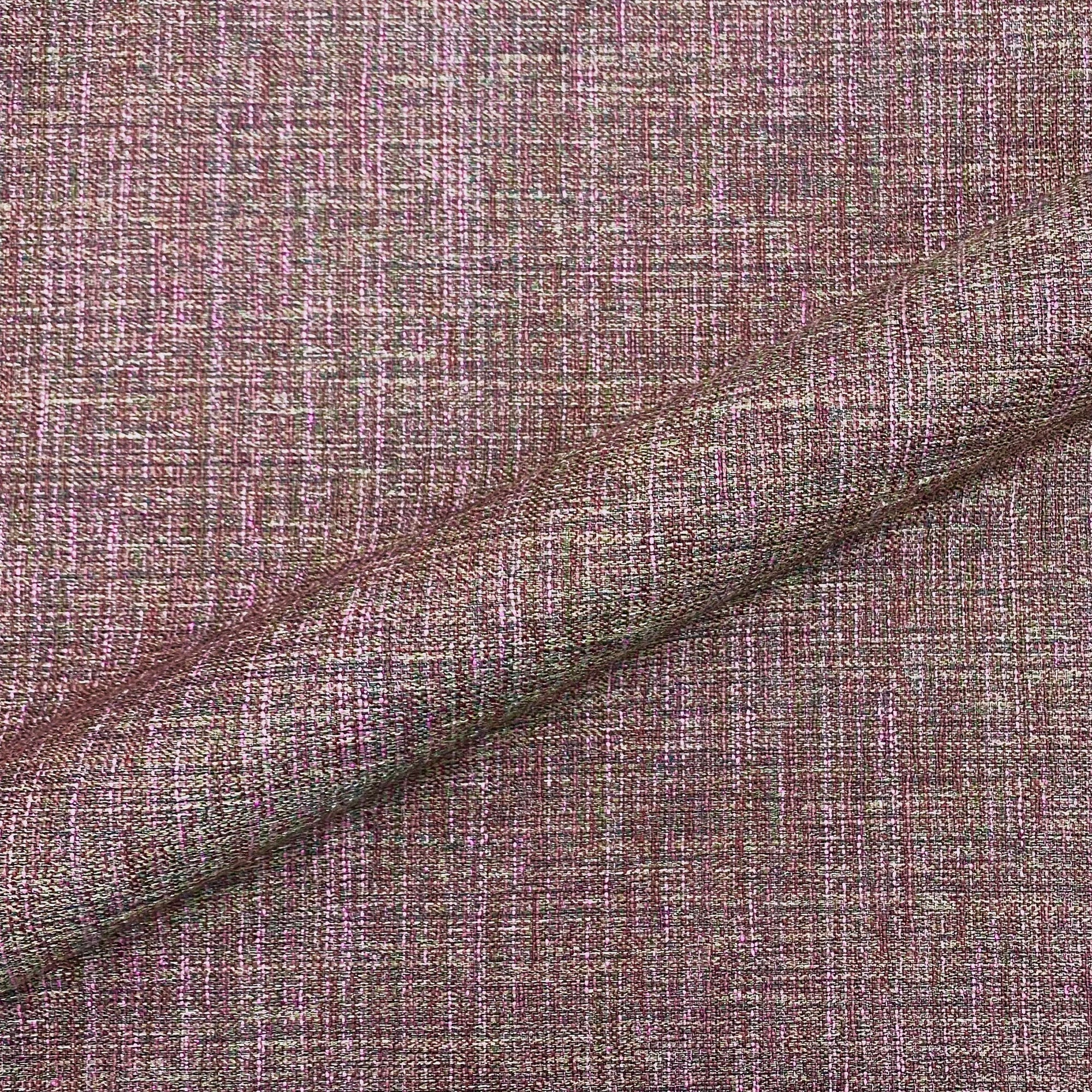 Oxford Woven Tweed Upholstery Fabric 54" in Pink