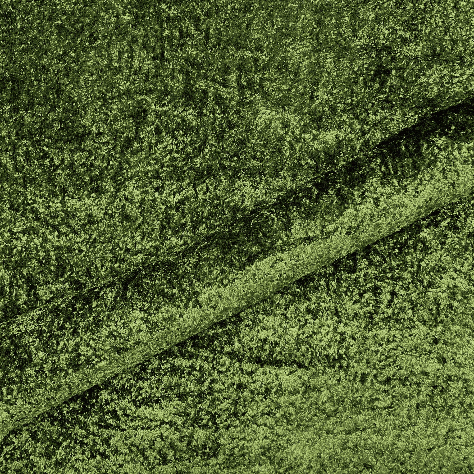 Green Plush Textured Upholstery Fabric 56"