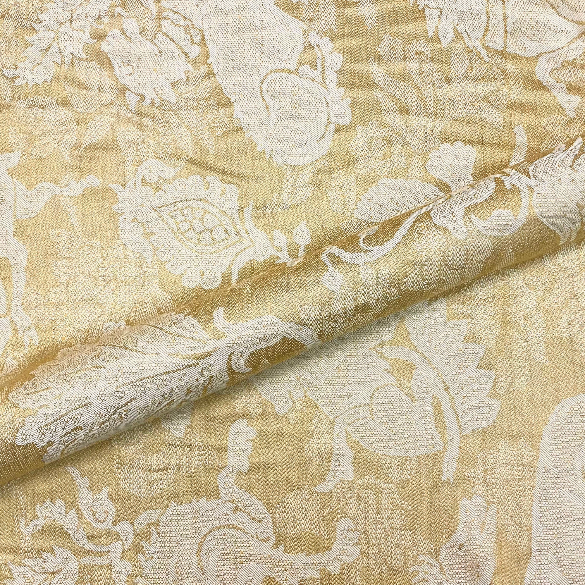 Fantastic Gold Traditional Jacquard Upholstery Fabric 54"