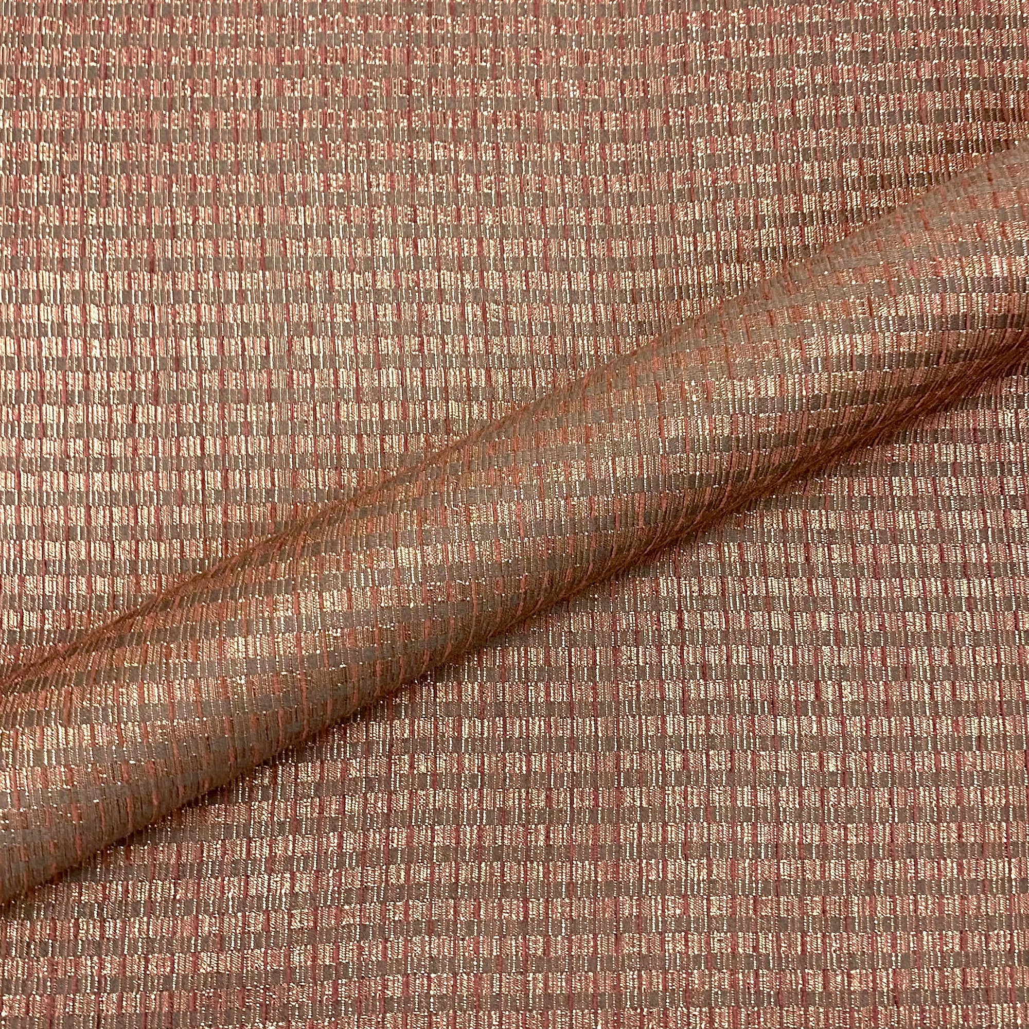Bronze Boho Woven Jacquard Fabric 58"
