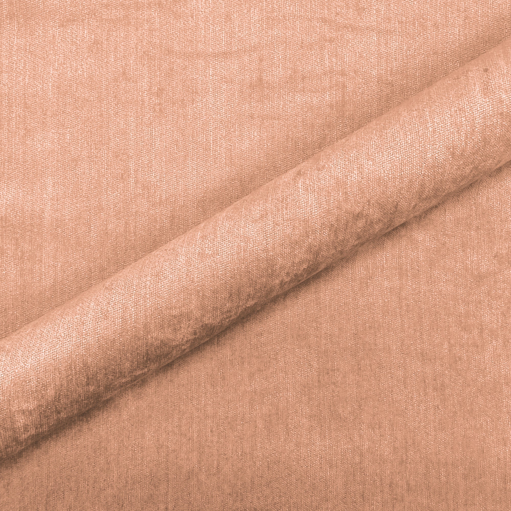 Salmon Solid Velvet Upholstery Fabric 54"