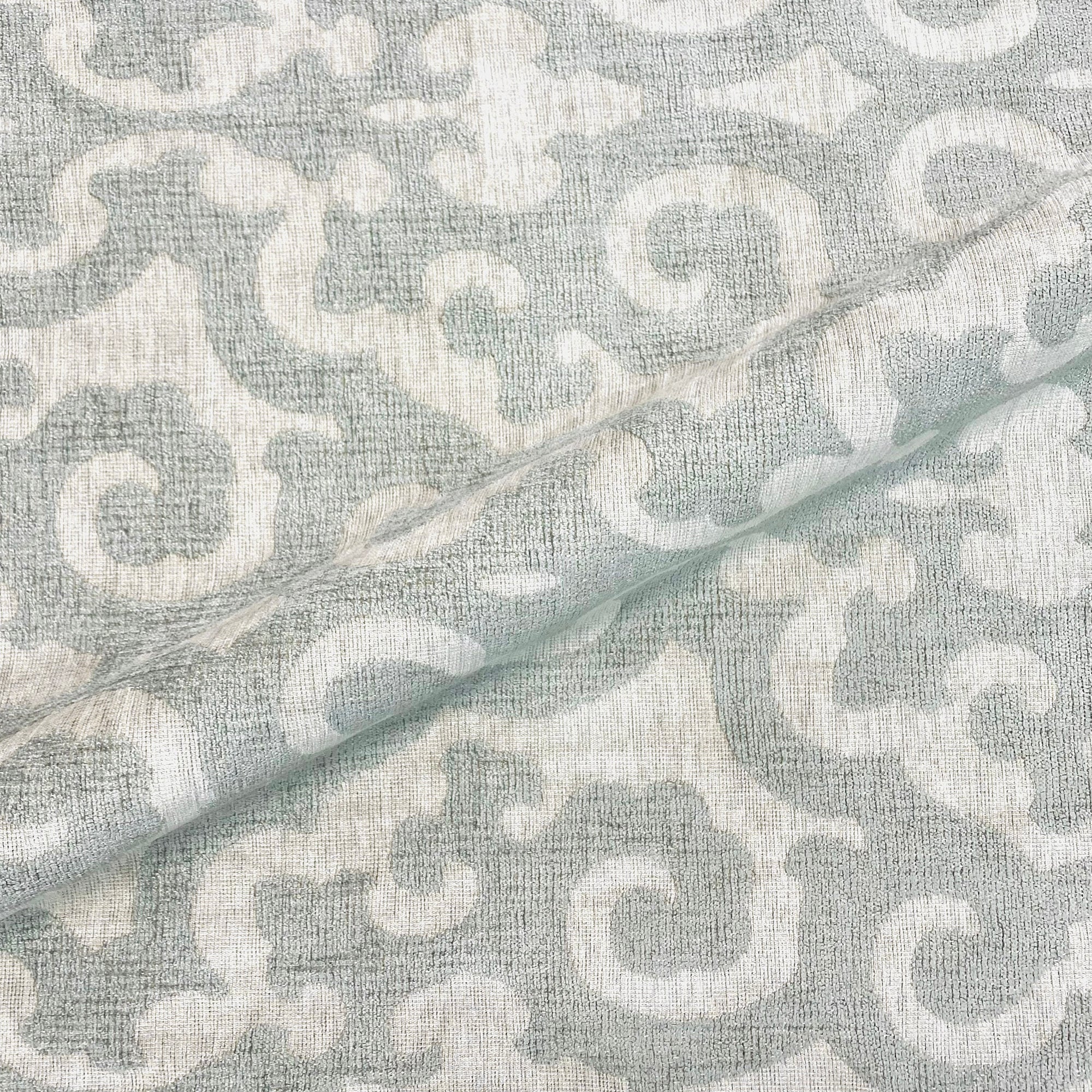 Sea Blue Contemporary Jacquard Upholstery Fabric 54"