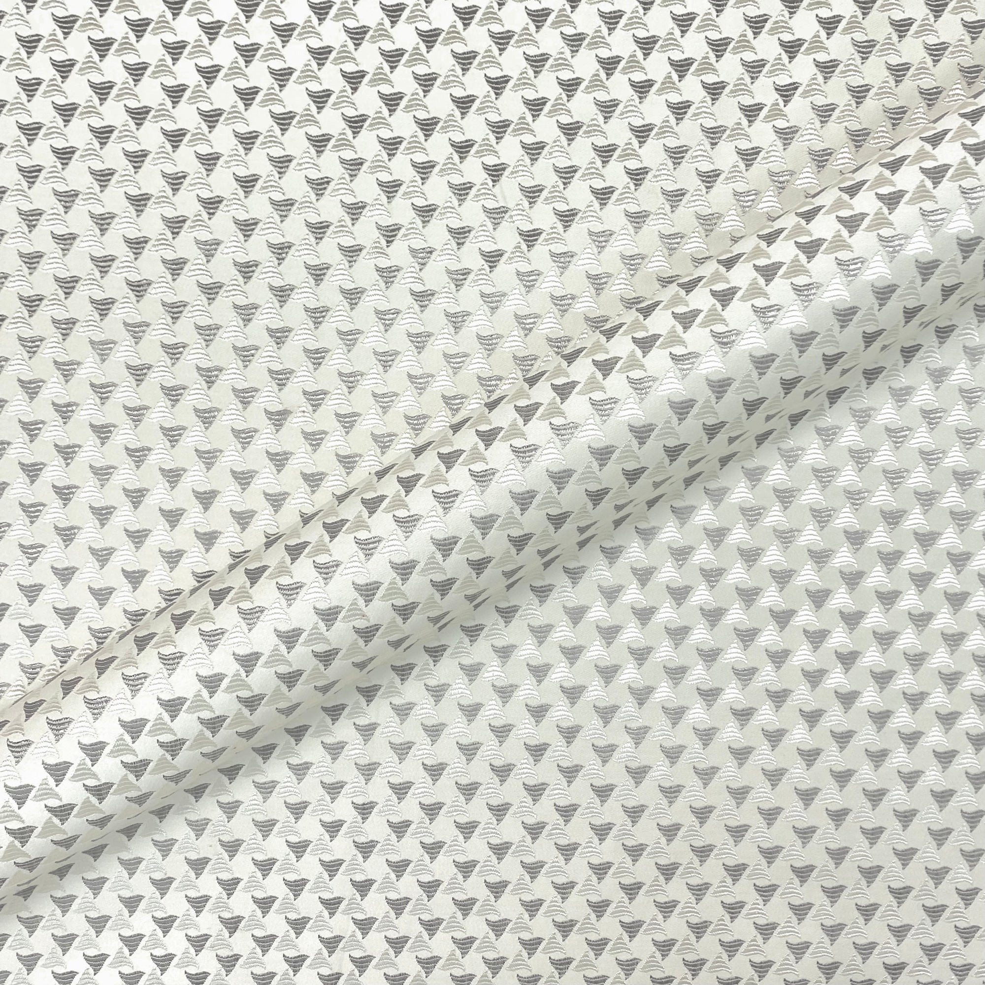 Metallic Modern Geometric Fabric 54"