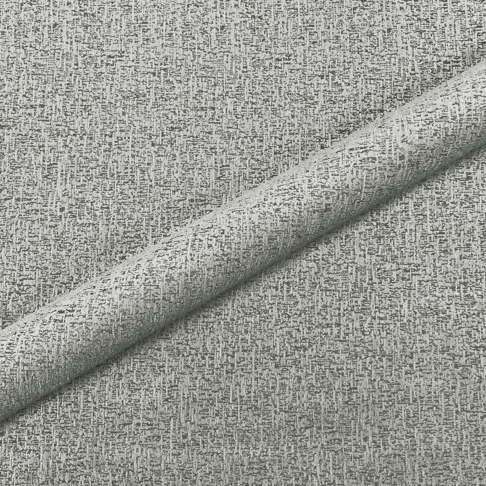 Gray Modern Chenille Upholstery Fabric 56"