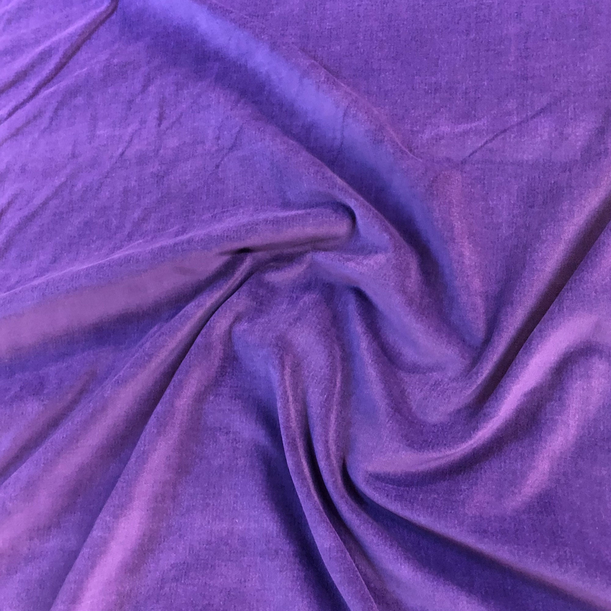 Purple Luxe Solid Velveteen Upholstery Fabric 44"