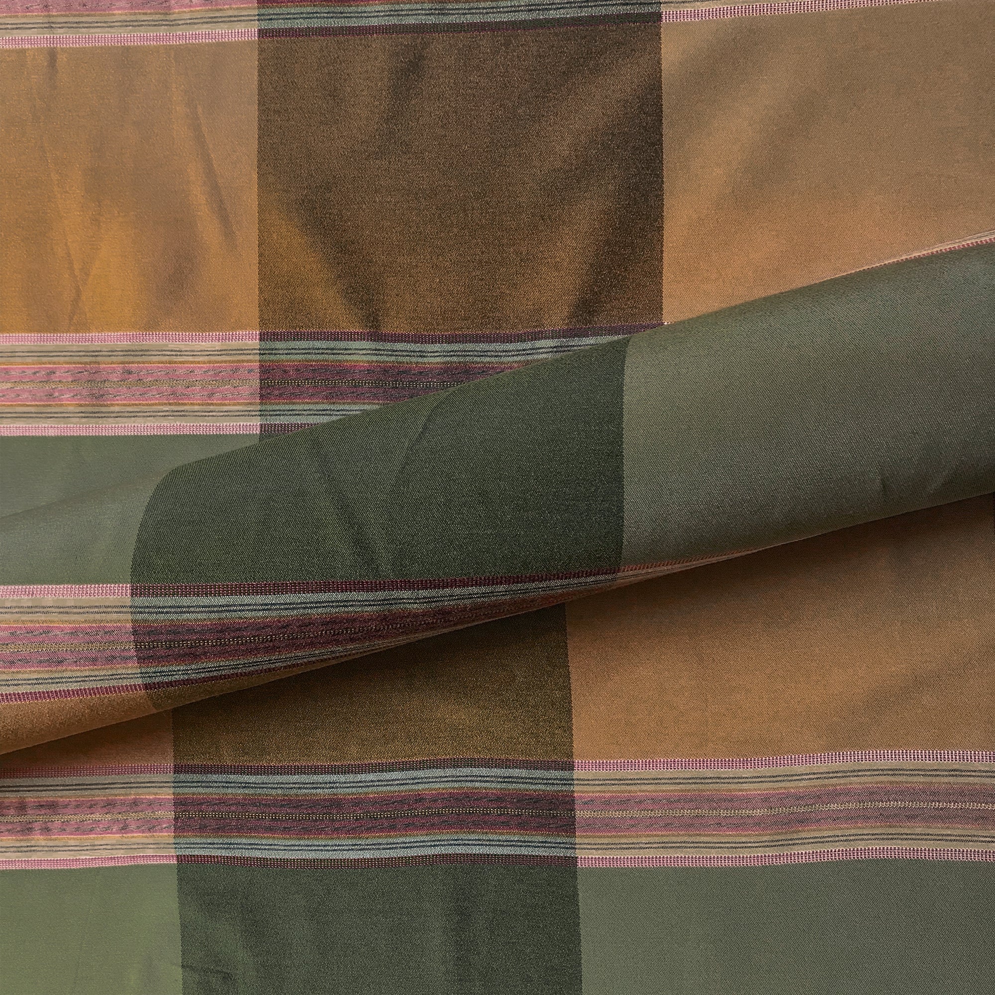 Hazel Green Traditional Plaid Upholstery Fabric 54"
