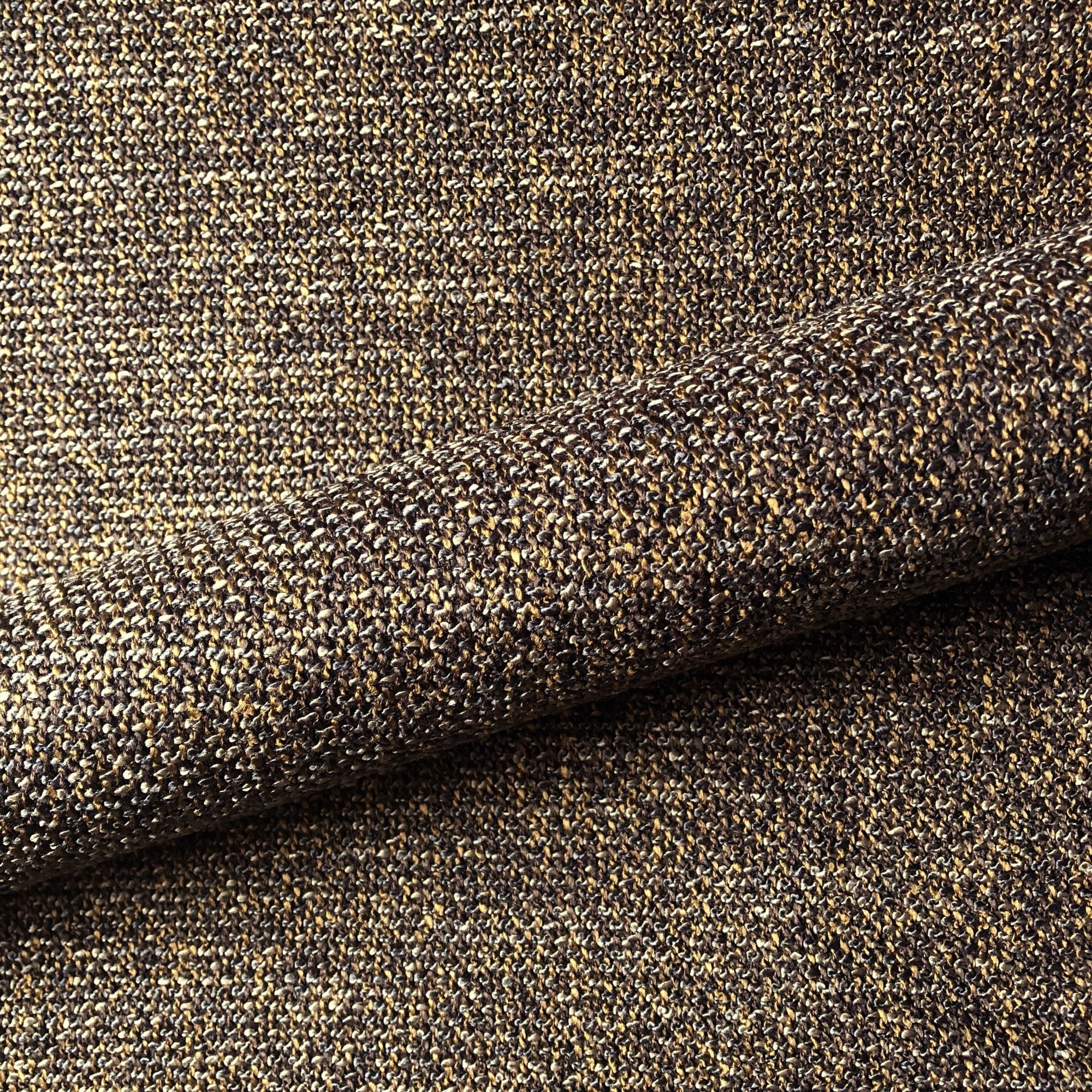 Retro Textured Boucle Upholstery Fabric 54" in Brown/Taupe