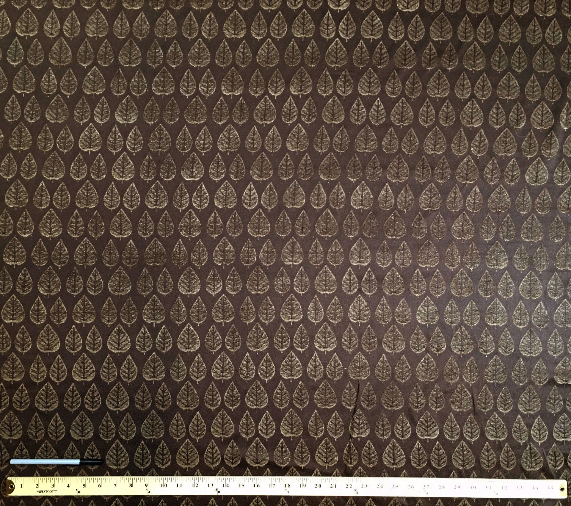 Gold Leaf Double Faced Jacquard Upholstery Fabric 54"