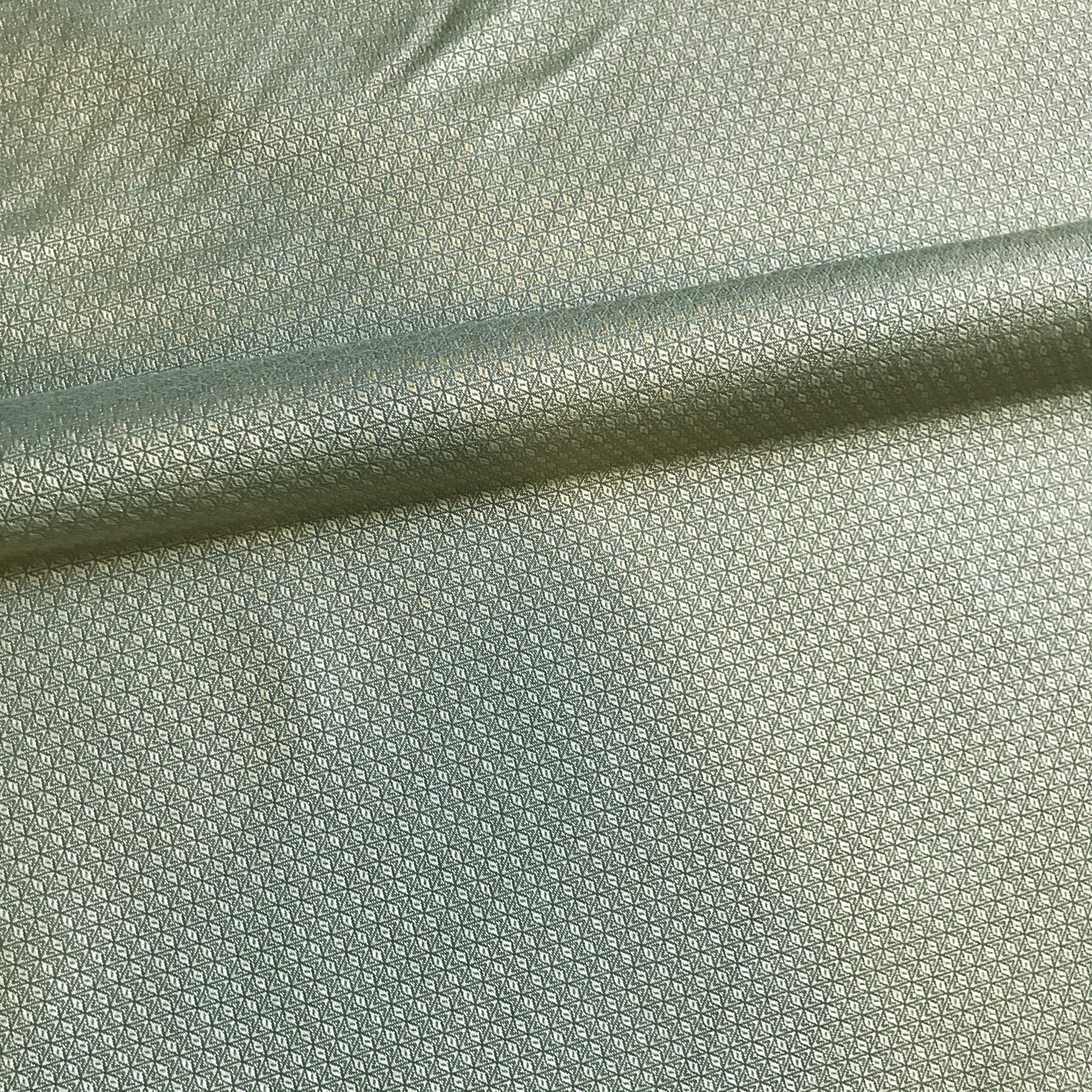 Seafoam Green Geometric Jacquard Upholstery Fabric 54"