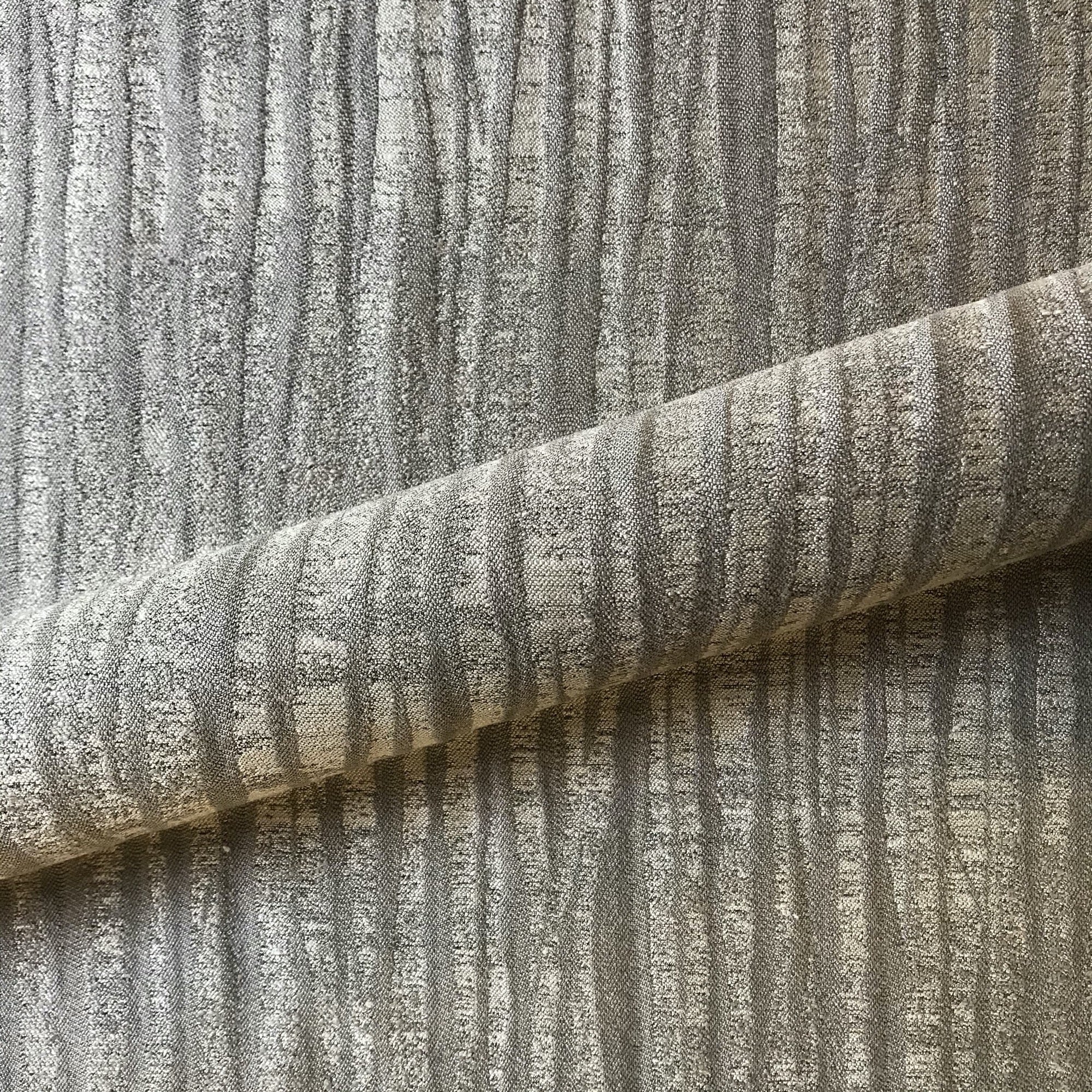 Brown Taupe Modern Abstract Crinkled Upholstery Fabric 54"