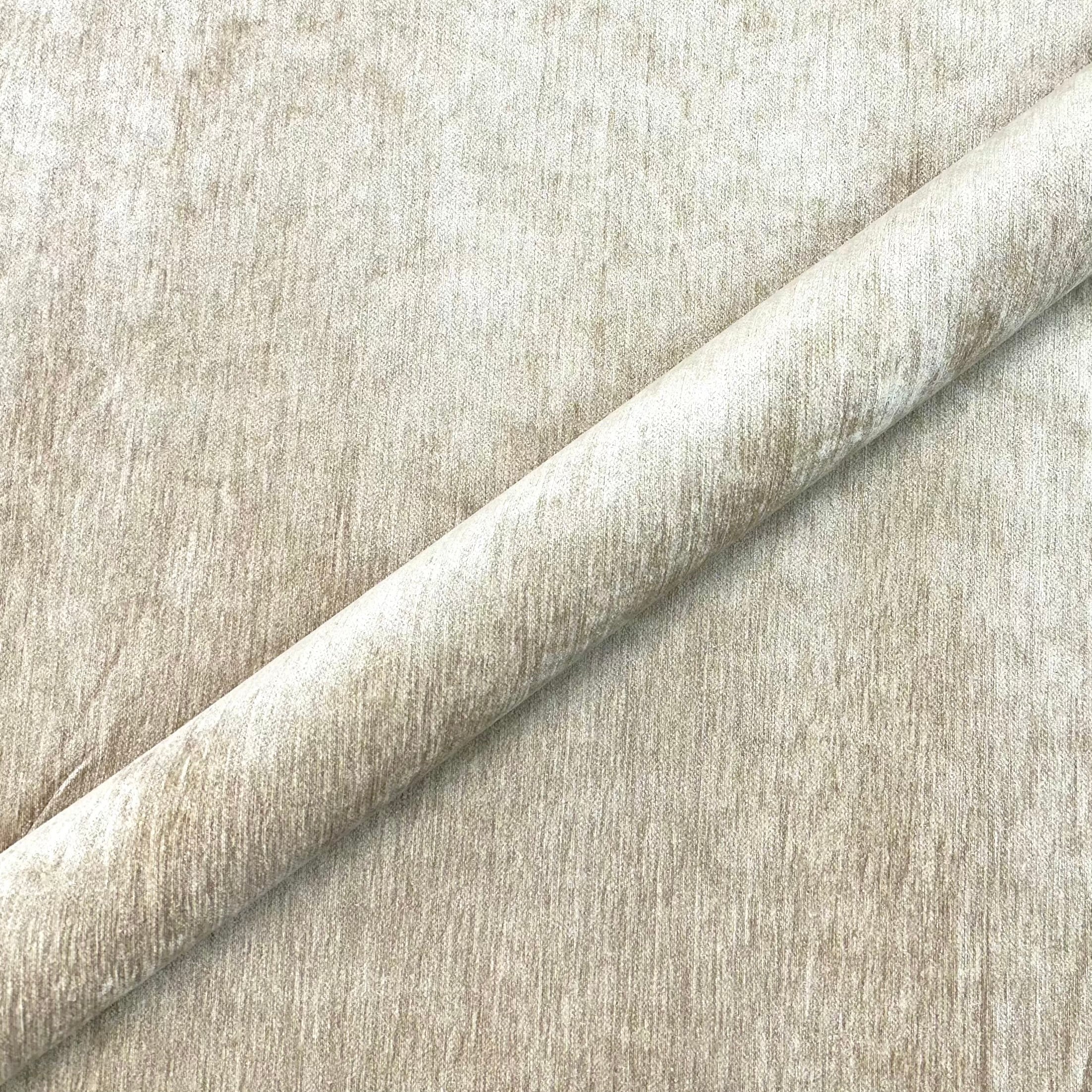 Khaki Bohemian Chenille Upholstery Fabric 54"