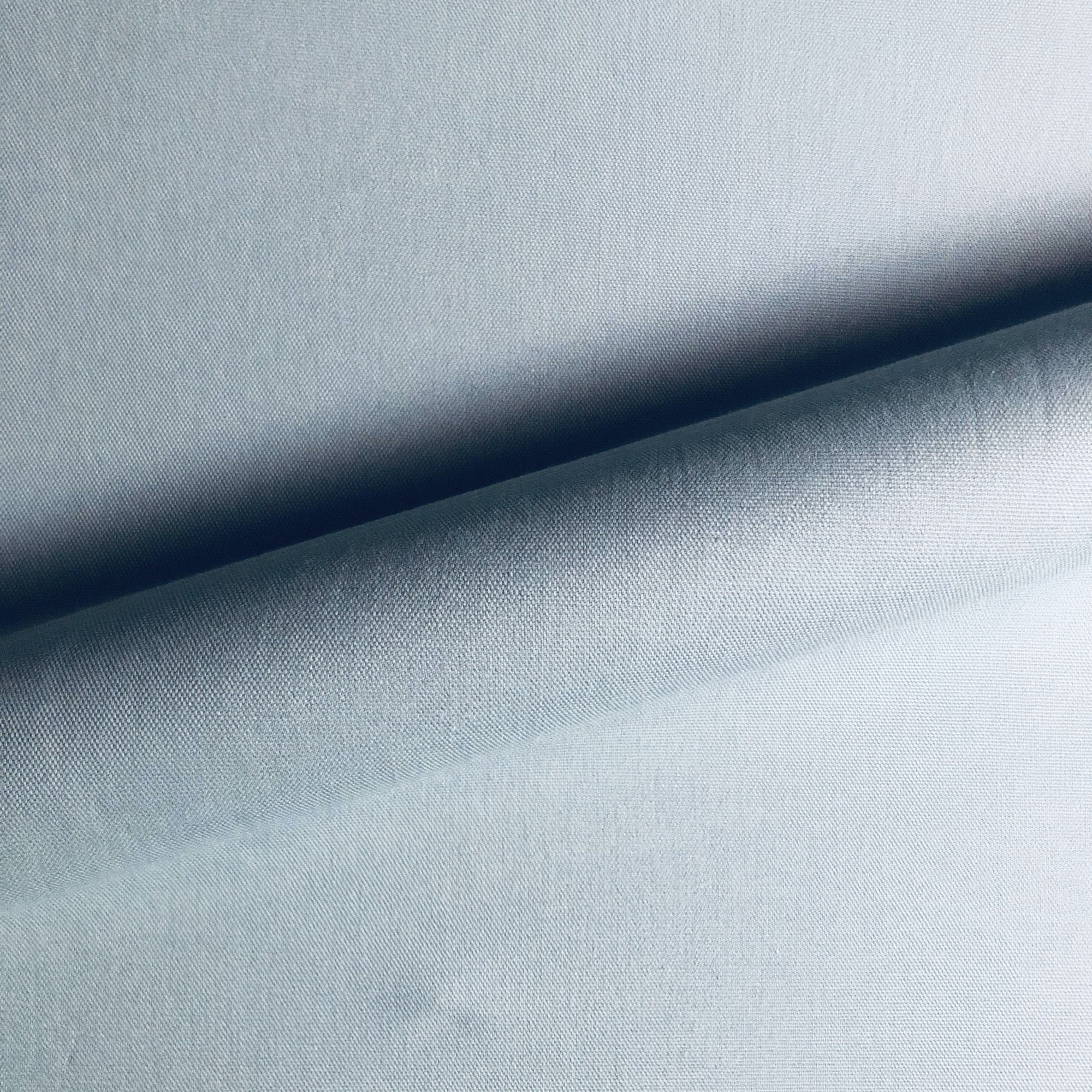Aqua Blue Solid Cotton Upholstery Fabric 54"