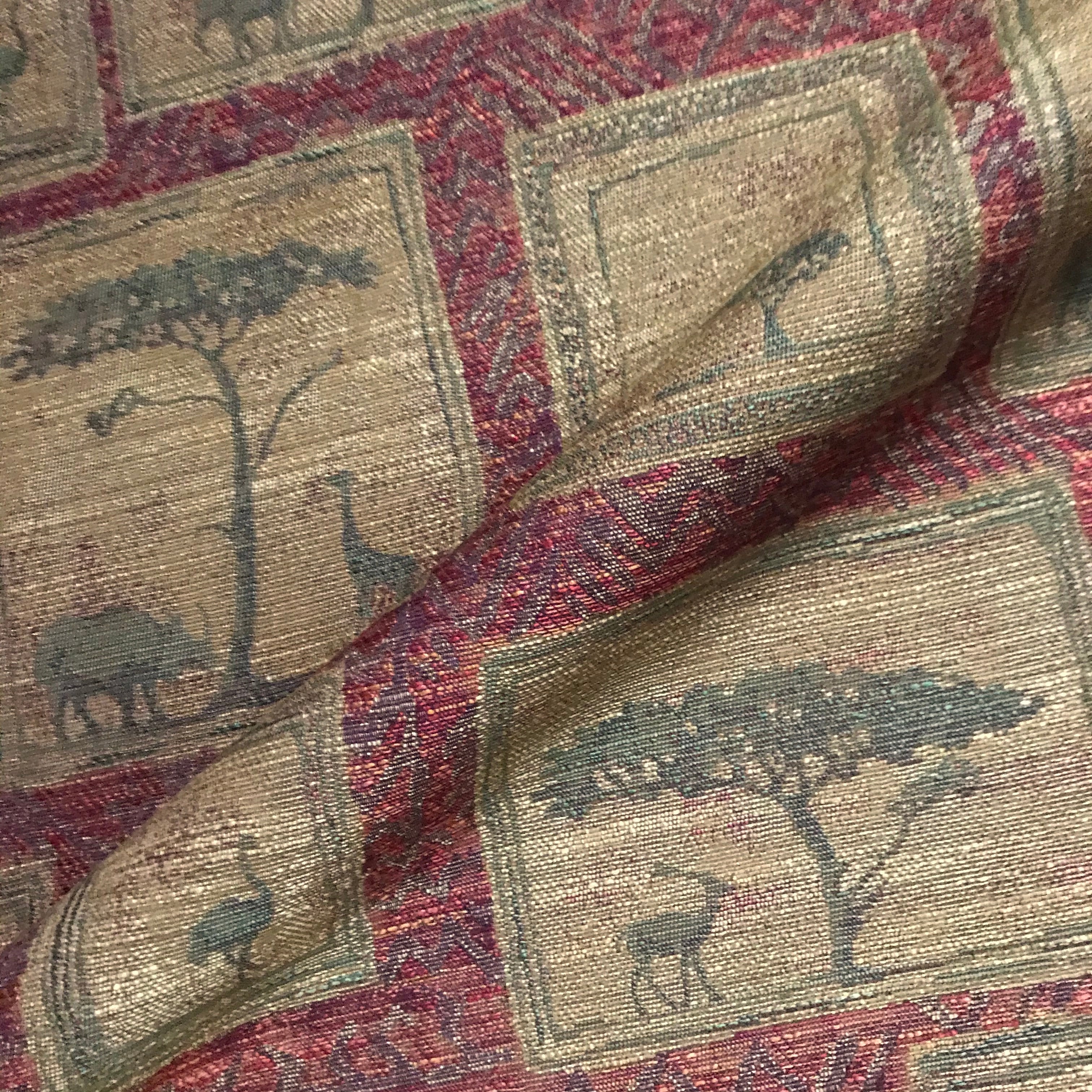Royal Kingdom African Landscape Woven Upholstery Fabric - 54"