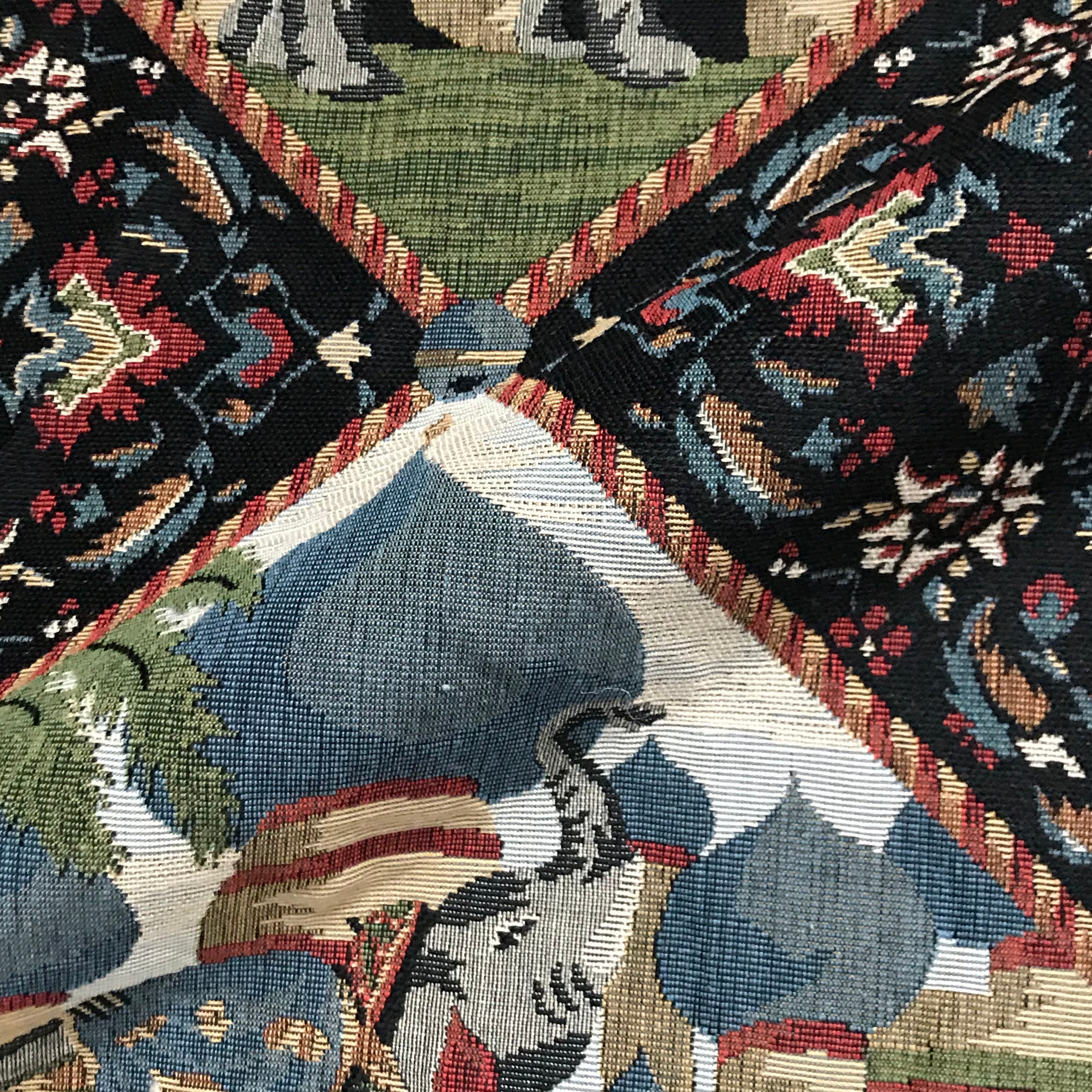Taj Mahal Elephant Woven Upholstery Fabric - 54"