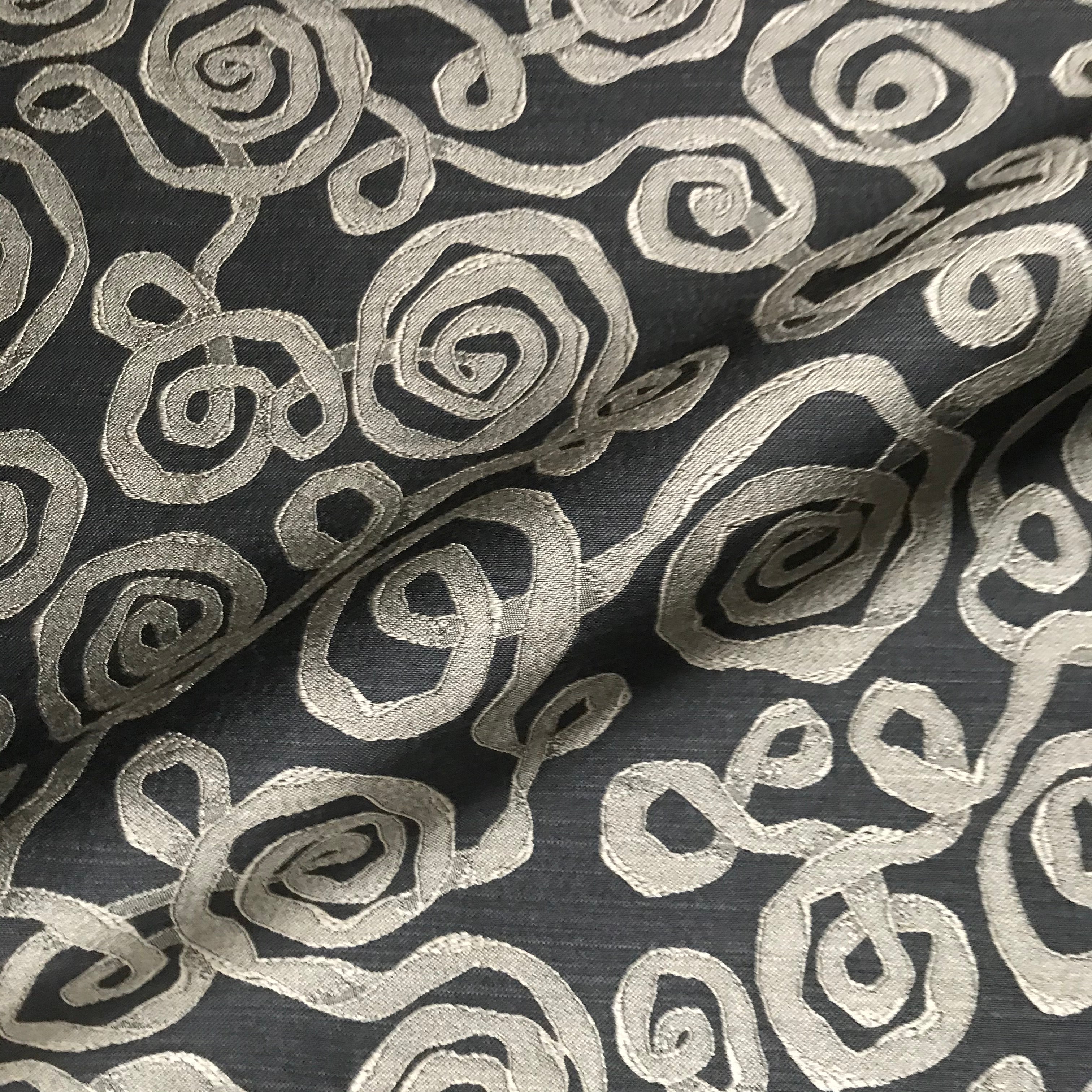 Abstract Retro Lightweight Wool Blend Upholstery Fabric 54"