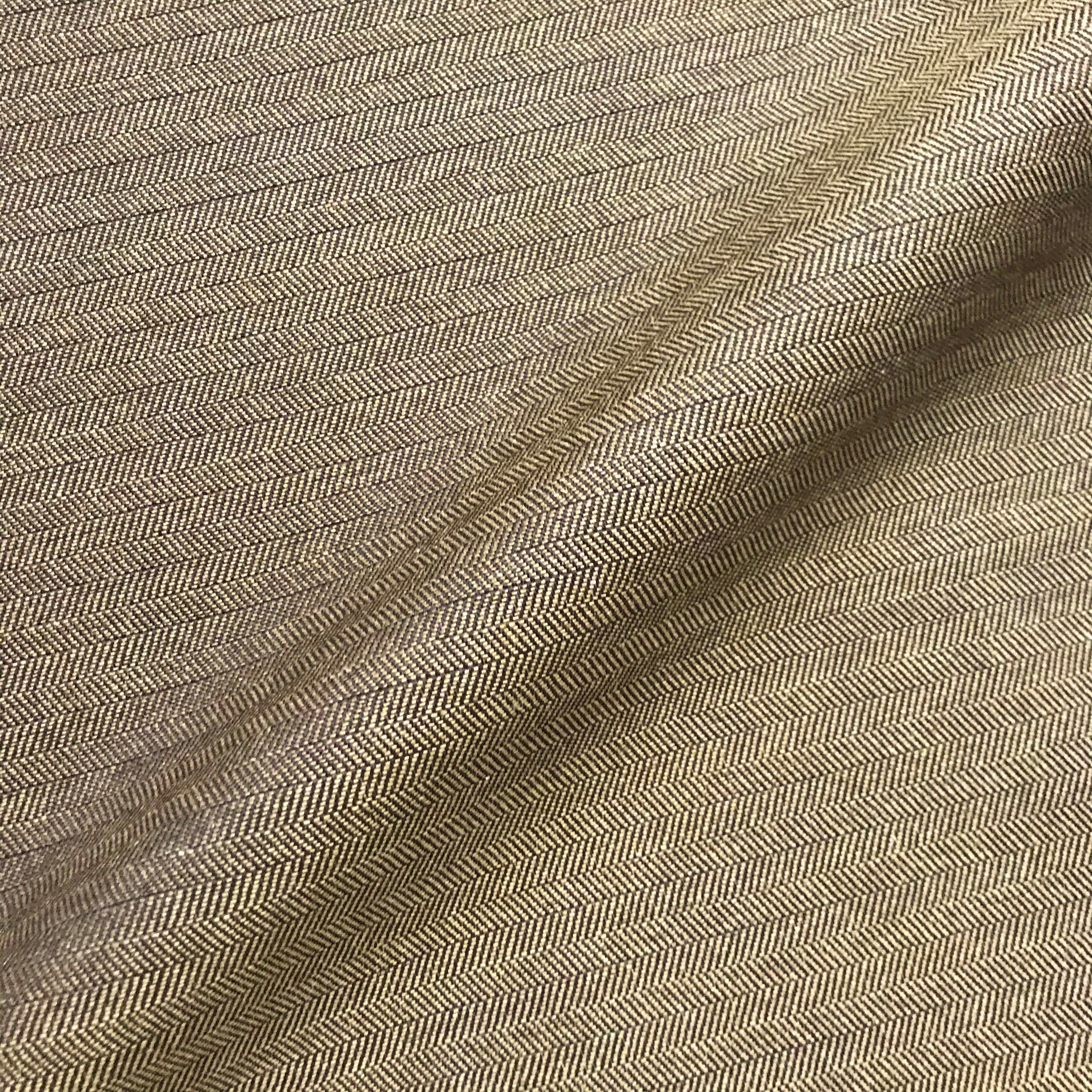 Montauk Beige Herringbone Chevron Upholstery Fabric 54"
