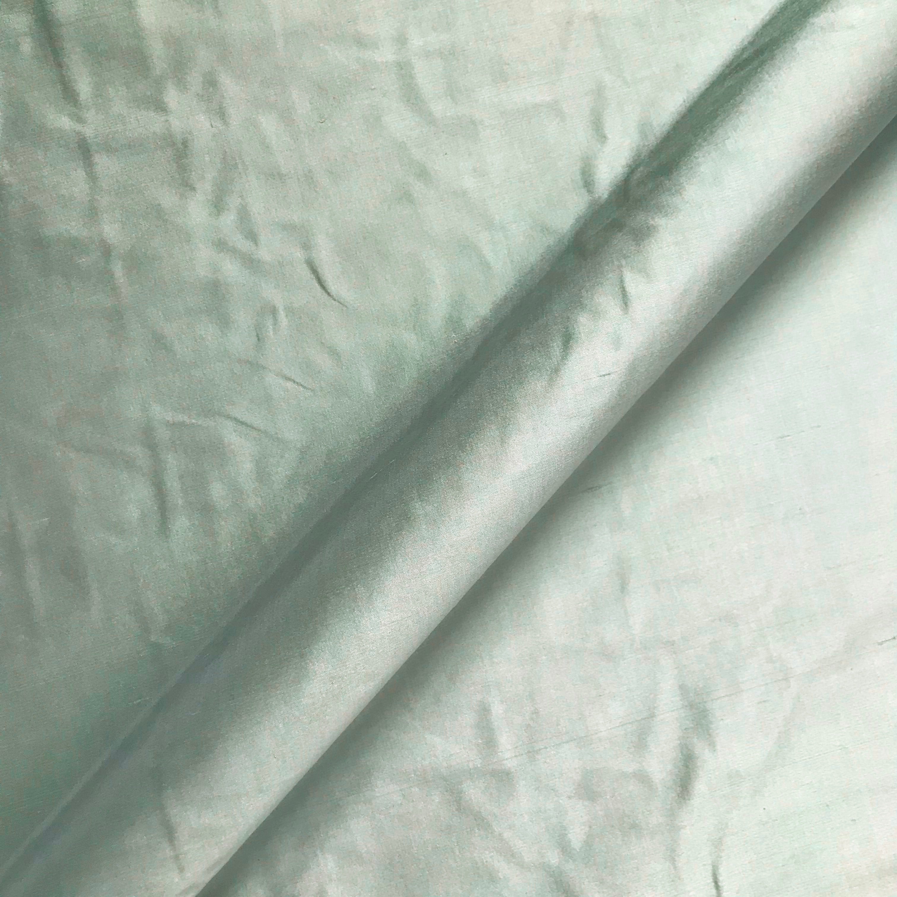 Seraze Ocean Blue Shantung Solid Fabric - 54"