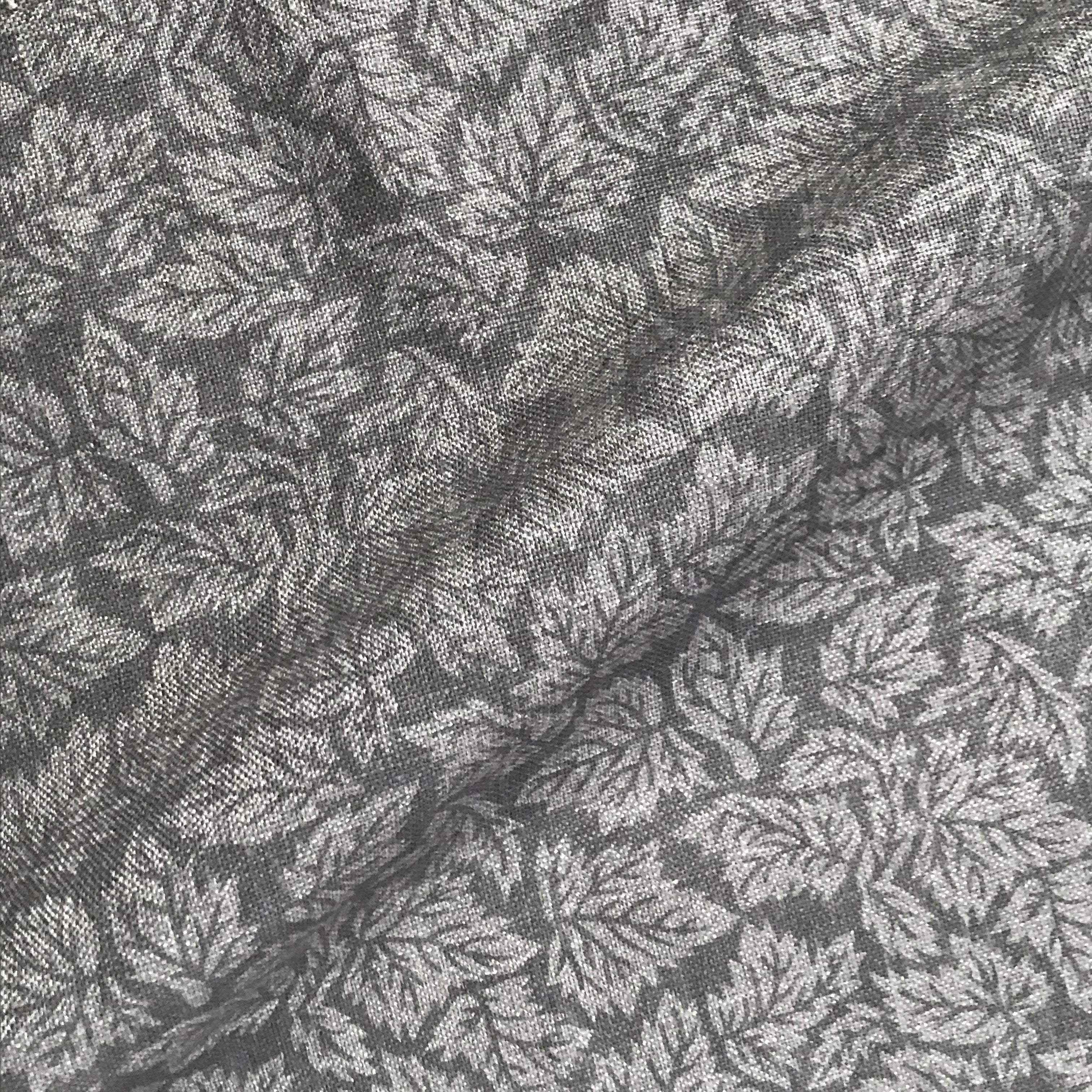 Botanical Ash Leaf Flax Upholstery Fabric 54"