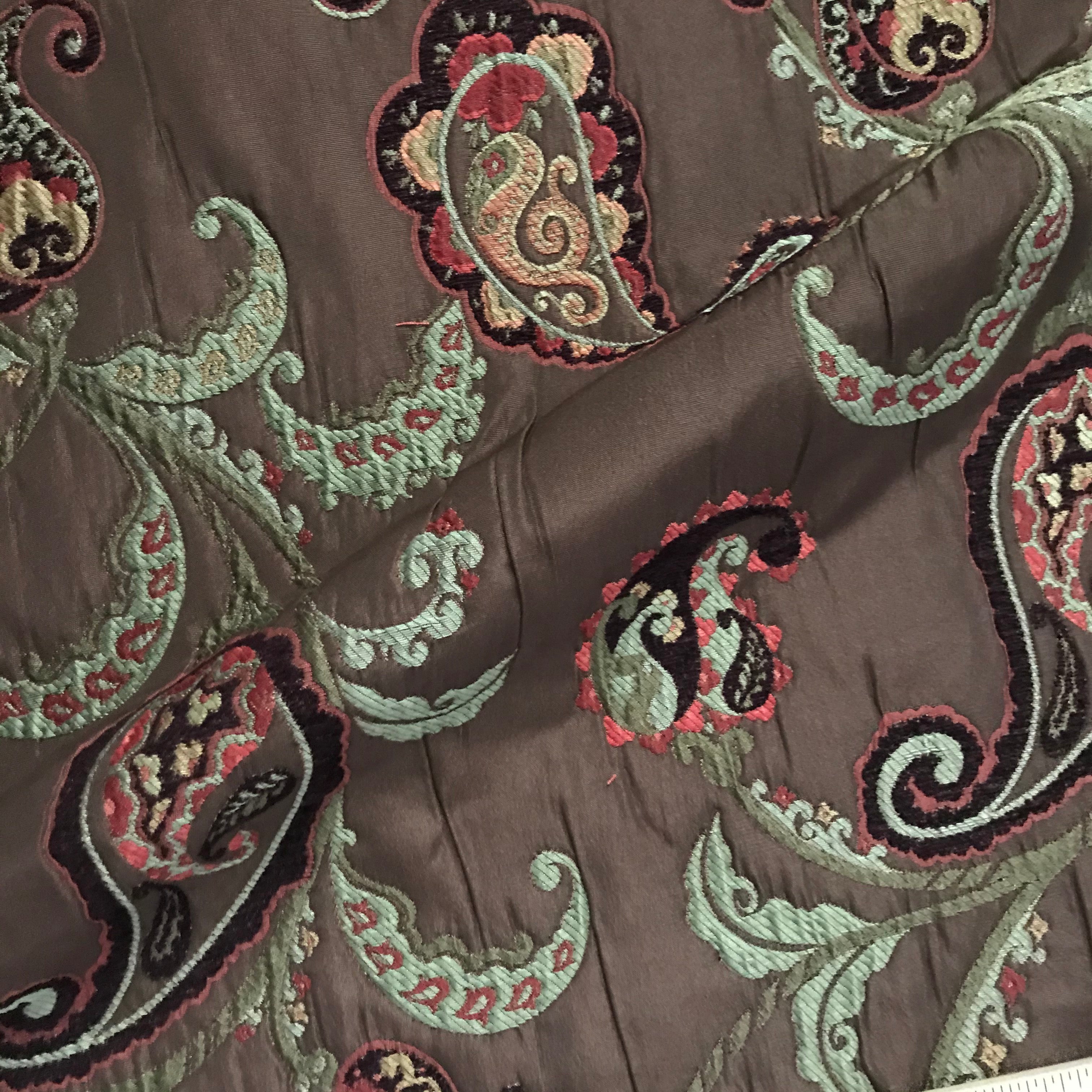 Multicolor Luxe Paisley Woven Fabric - 54"