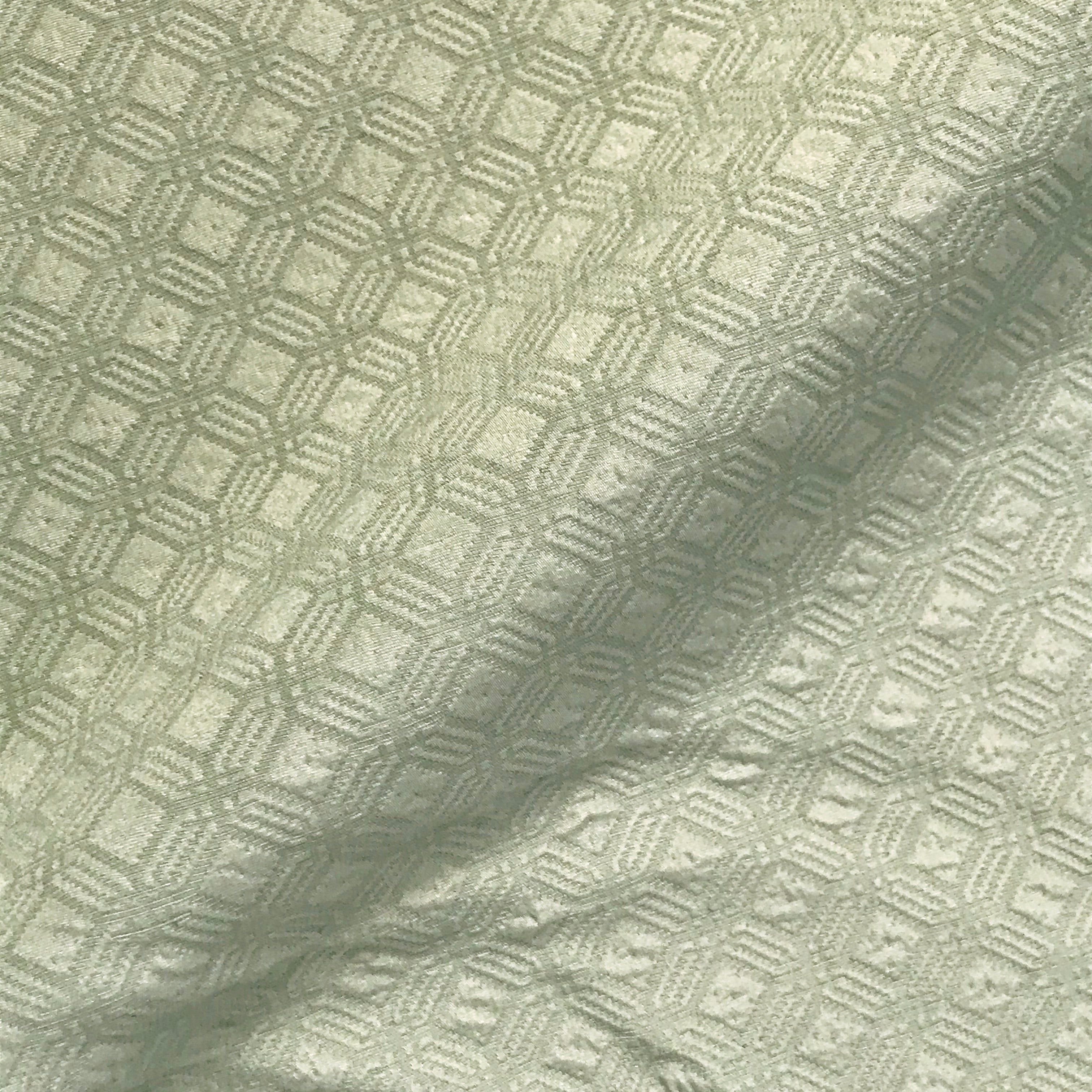 Summer Green Matelassé Textured Fabric - 54"