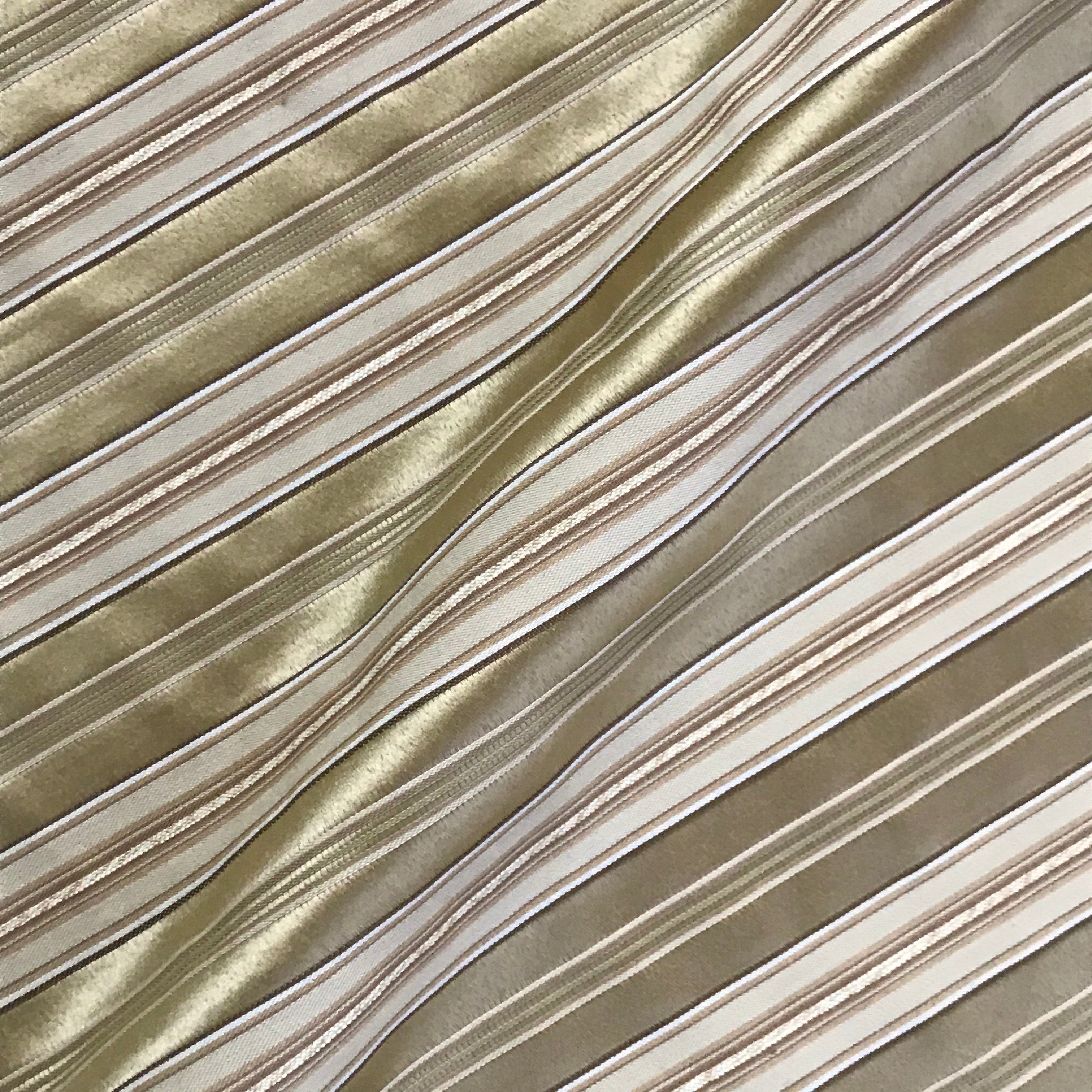 Hamilton Green Iridescent Stripe Fabric - 54"