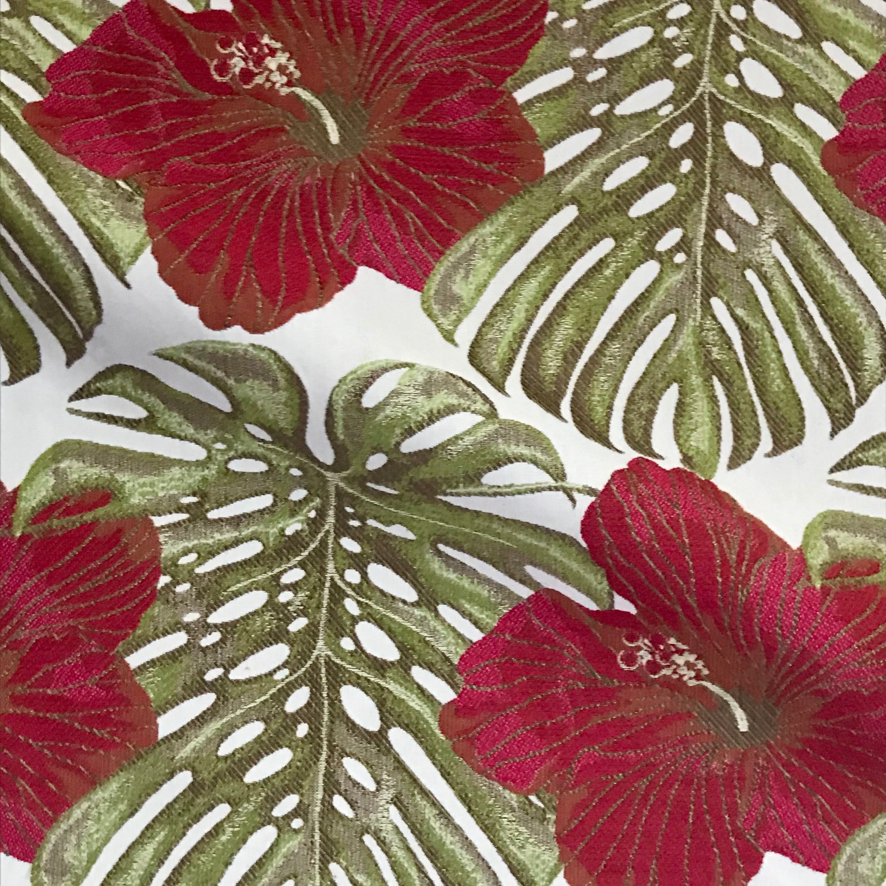 Philodendron Leaf Woven Floral Upholstery Fabric - 54"