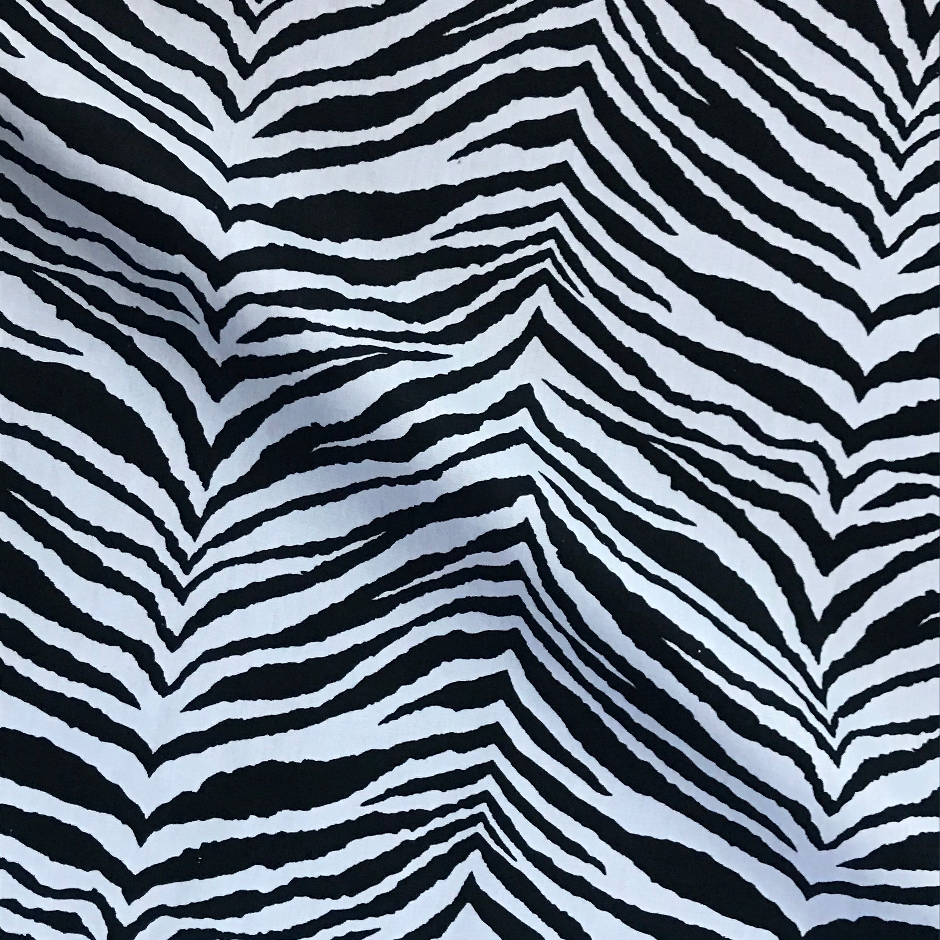 Libby Zebra Print Cotton Upholstery Fabric - 54"