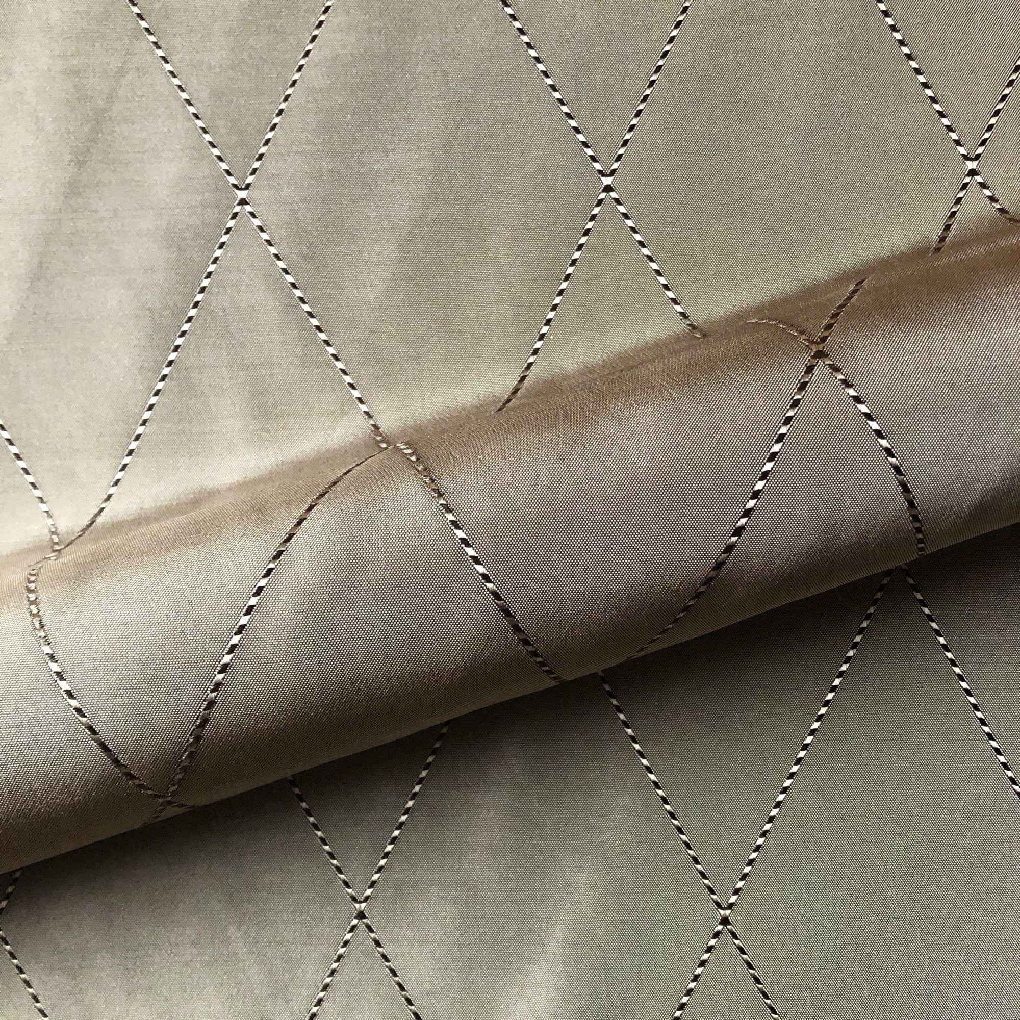 Manor Fog Diamond Faux Silk Upholstery Fabric 54"