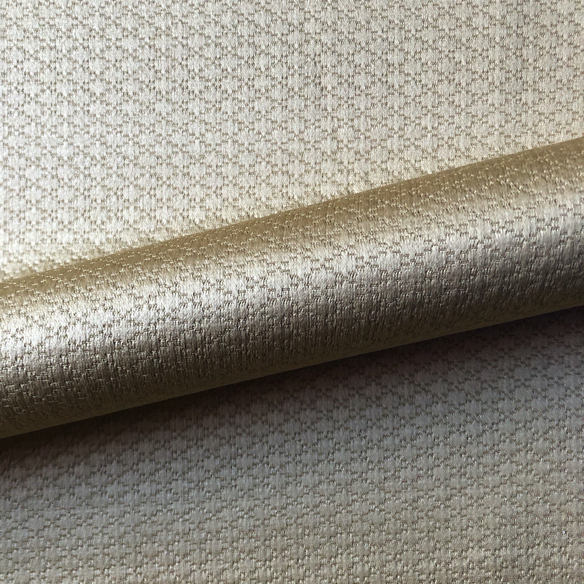 Golden Wheat Luxe Sheen Mini Diamond Upholstery Fabric 54"