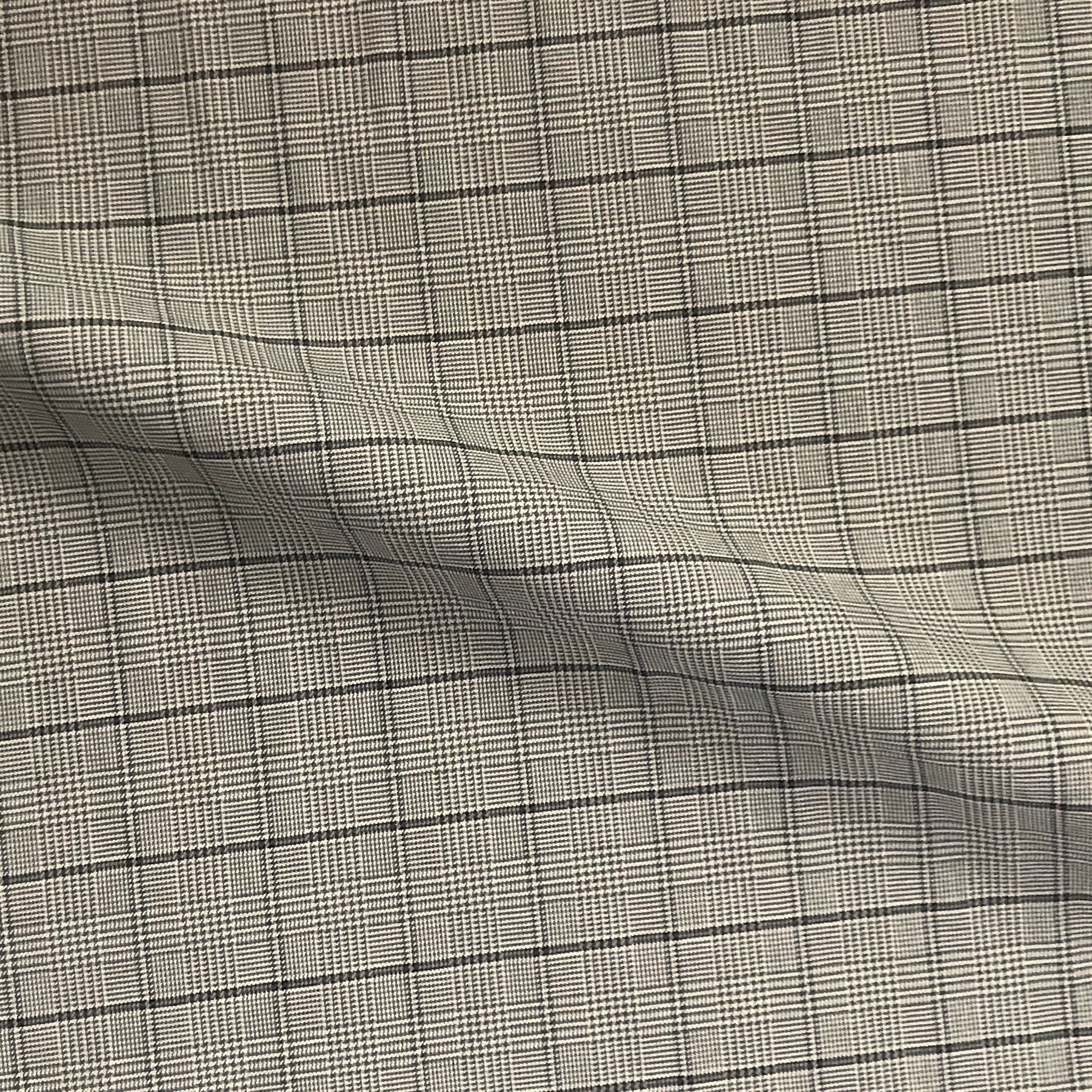 London Gray Glen Check Woven Upholstery Fabric - 54"