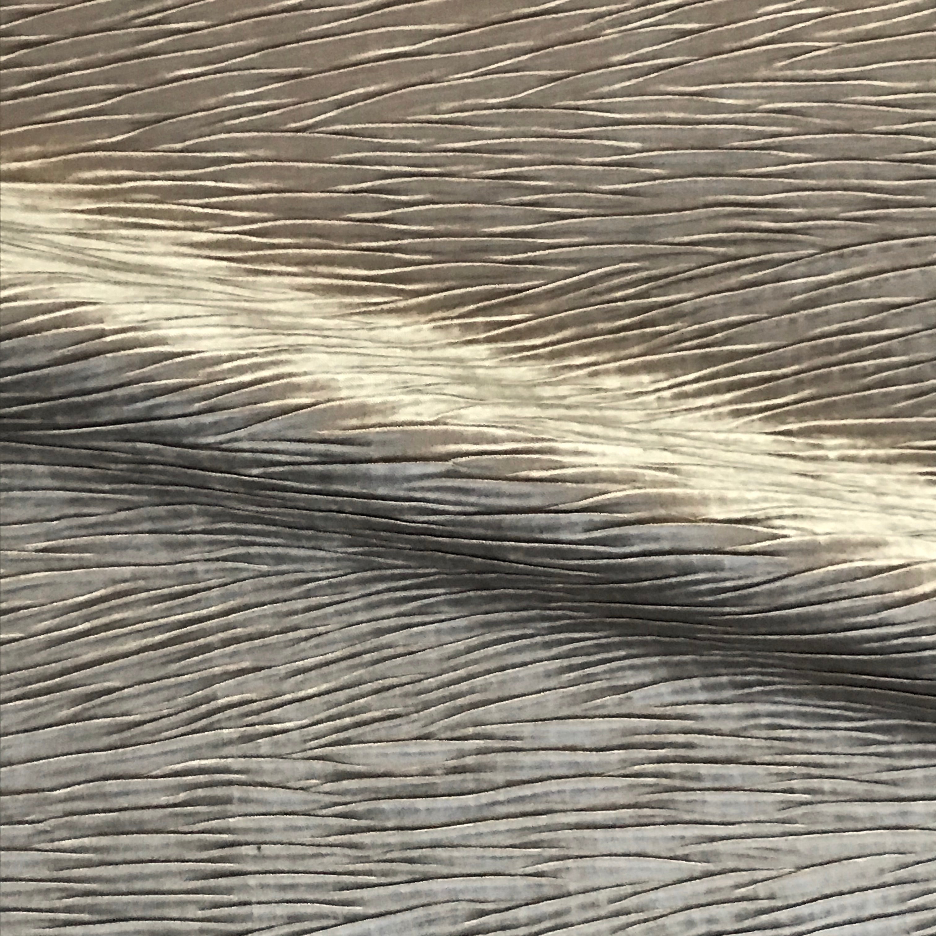 Metallic Fawn Pleat Textured Home Decor Fabric 54"