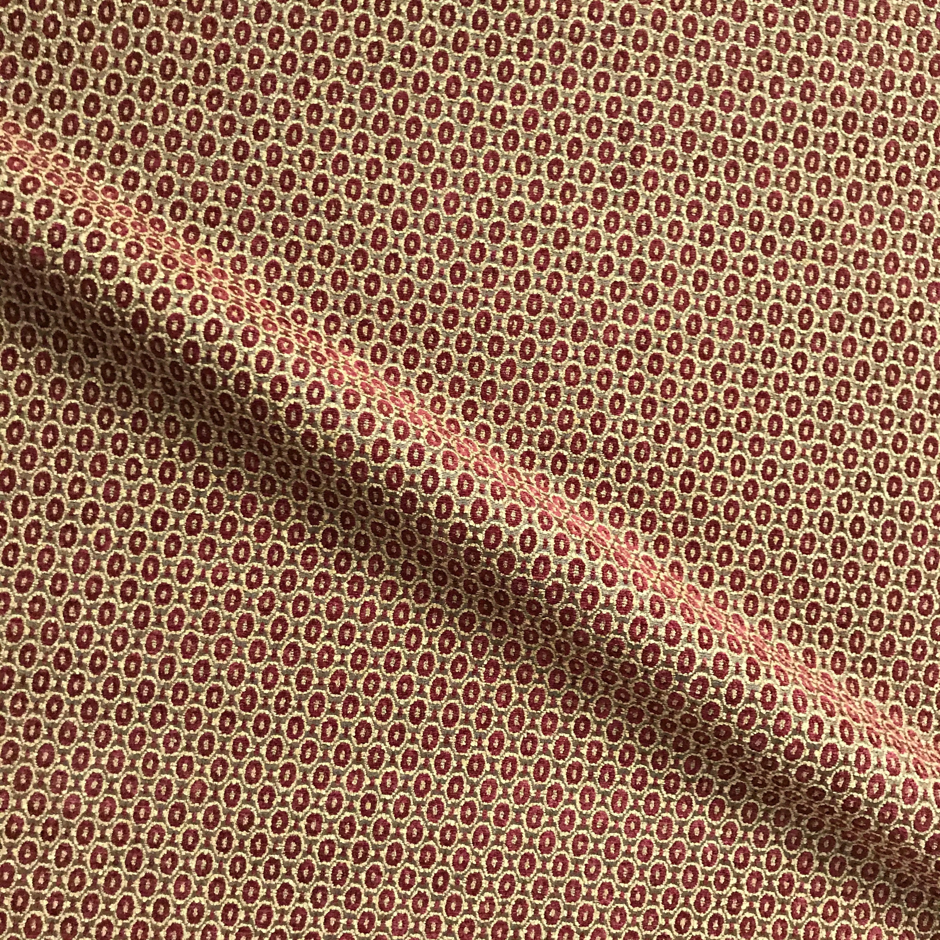 Red Moroccan Style Jacquard Woven Upholstery Fabric 54"