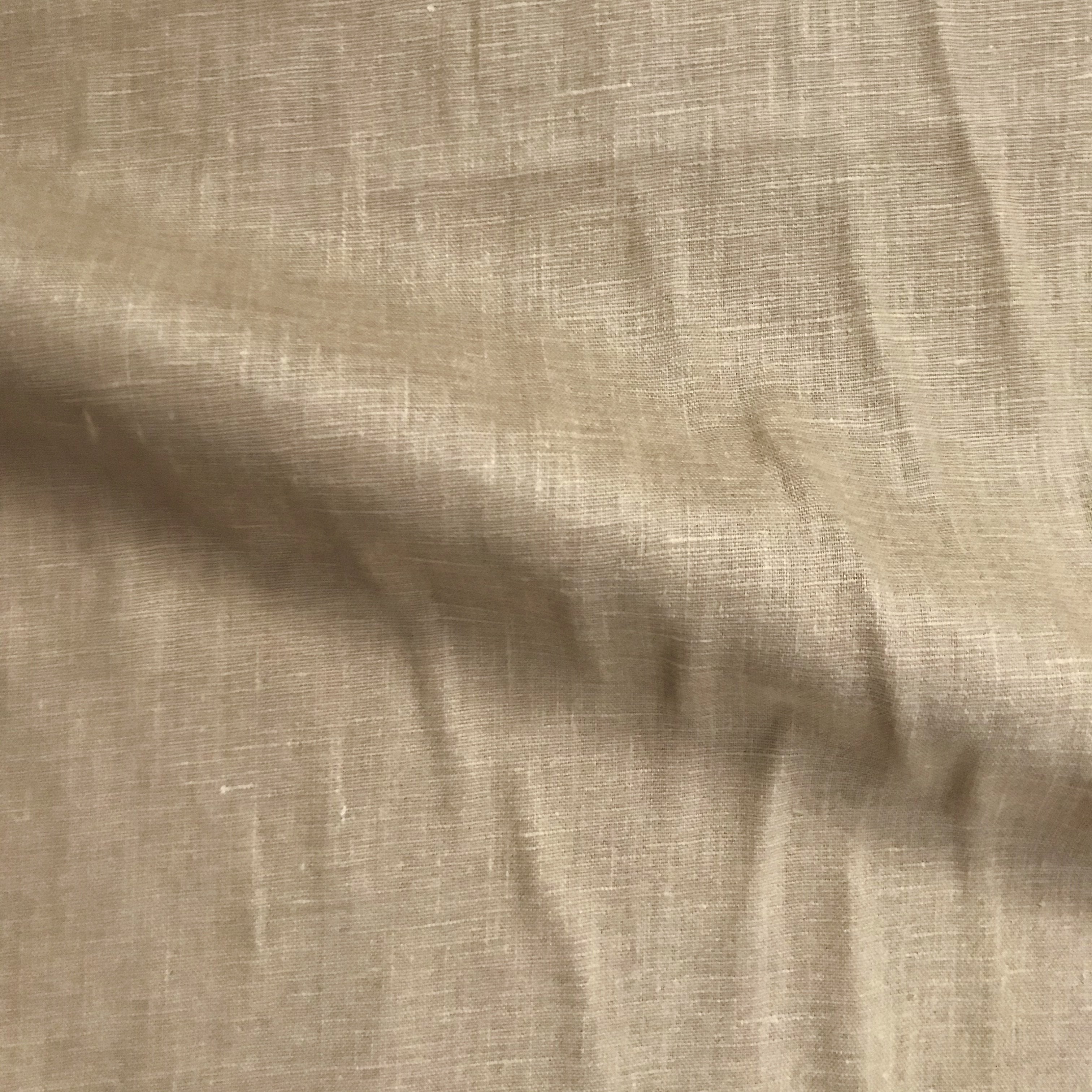 100% Linen Breeze Sand Rustic Upholstery Fabric 54"
