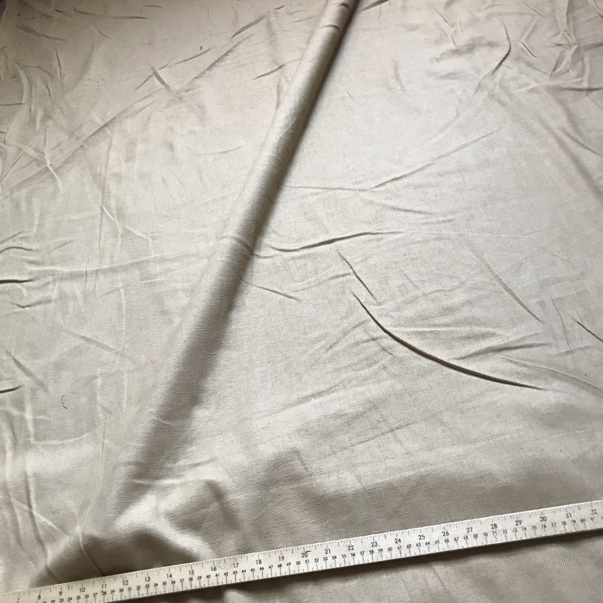 Traditional Solid Beige Canvas Upholstery Fabric