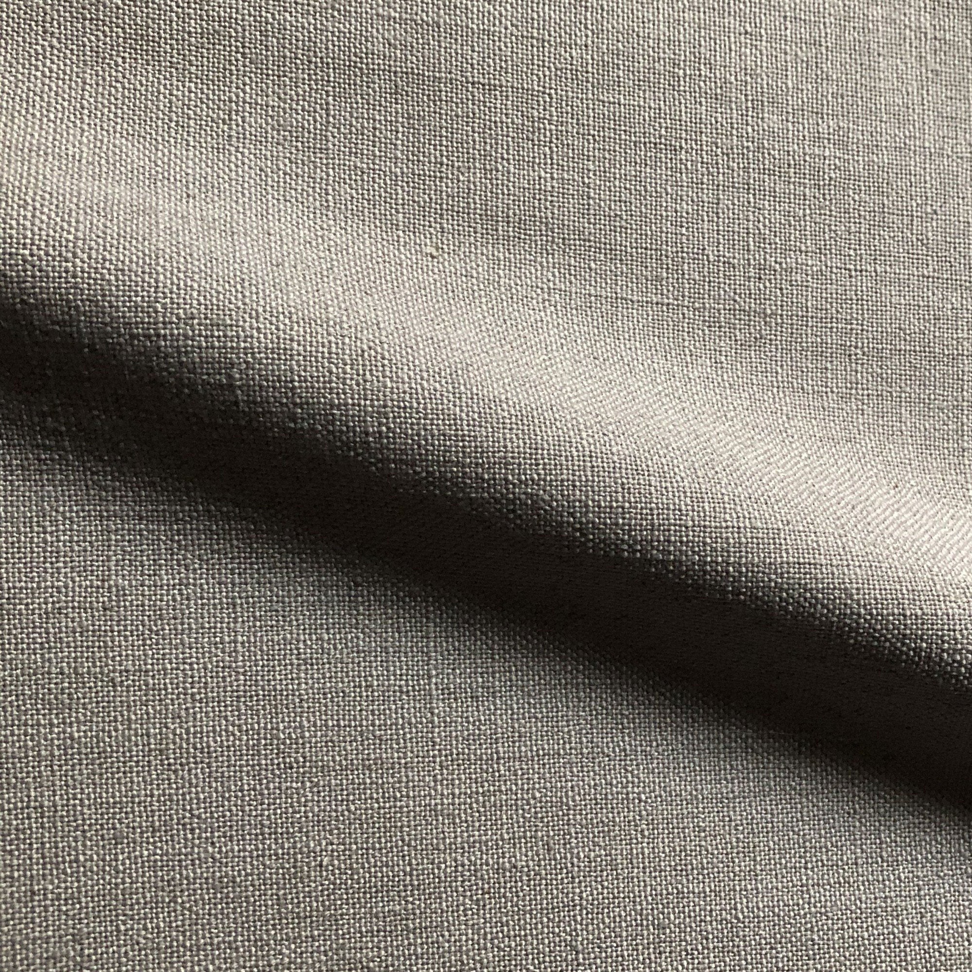 Neutral Contemporary Solid Linen Upholstery Fabric 54"