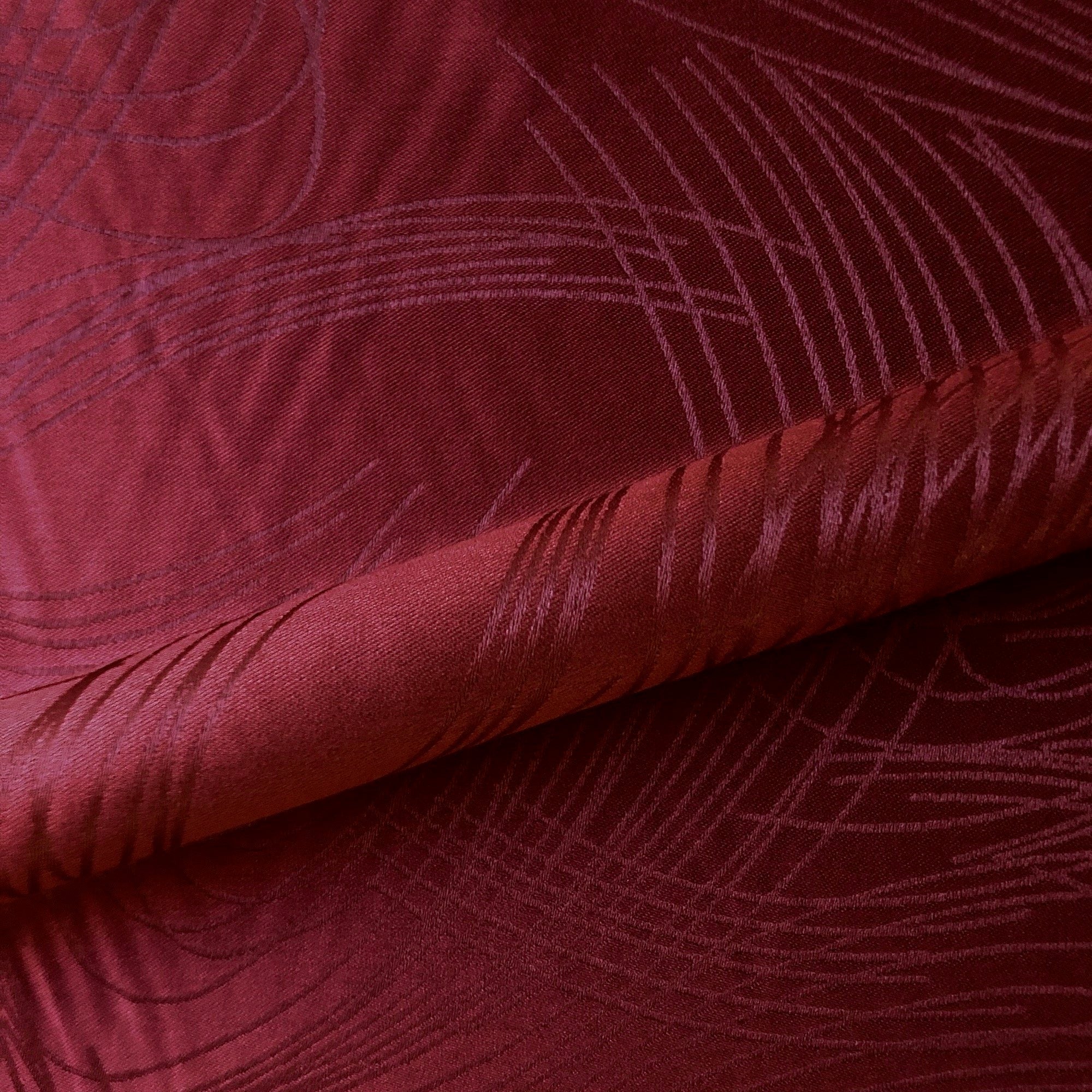 Red Glam Abstract Upholstery Fabric 54"