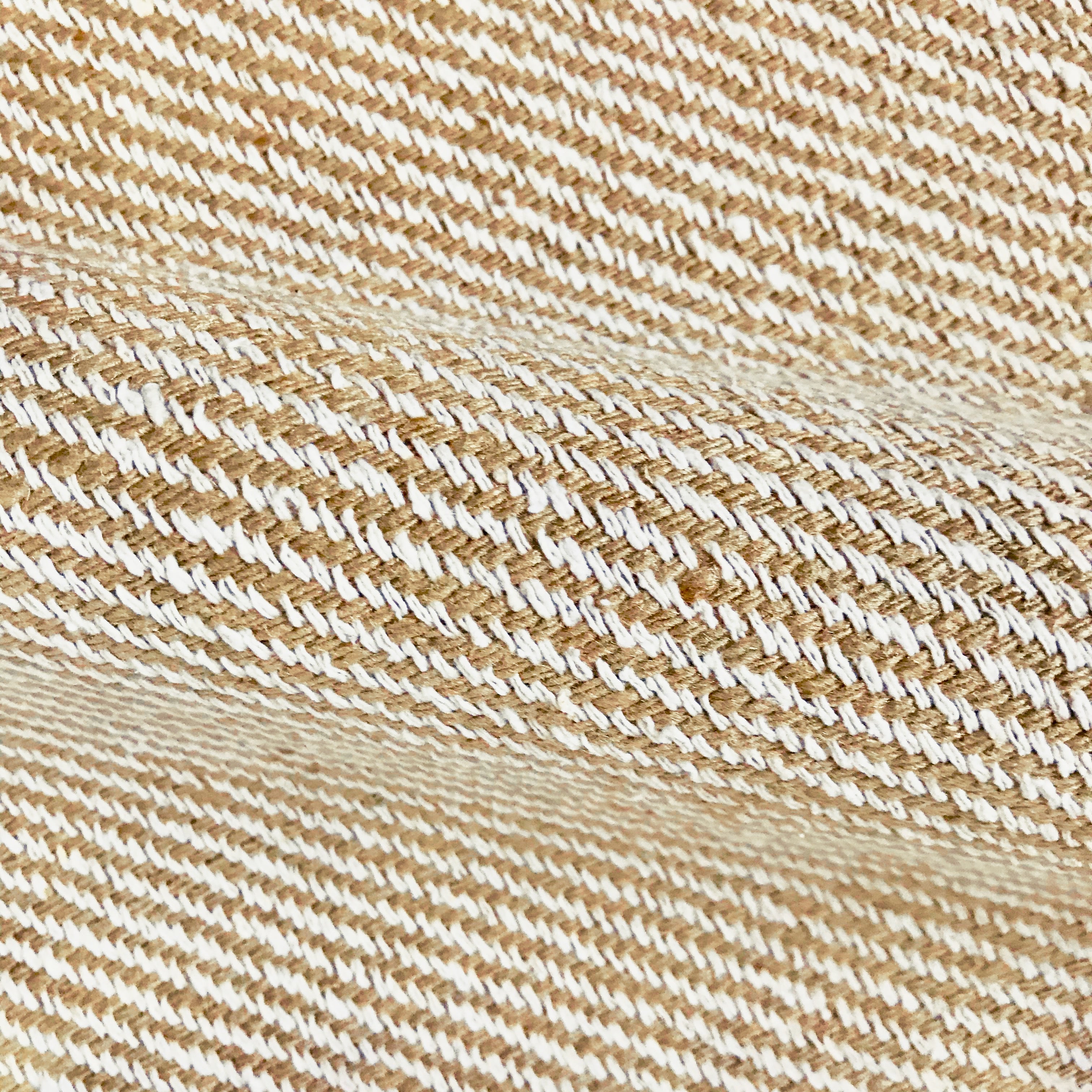 Ivory and Tan Luxury Woven Upholstery Fabric 54"
