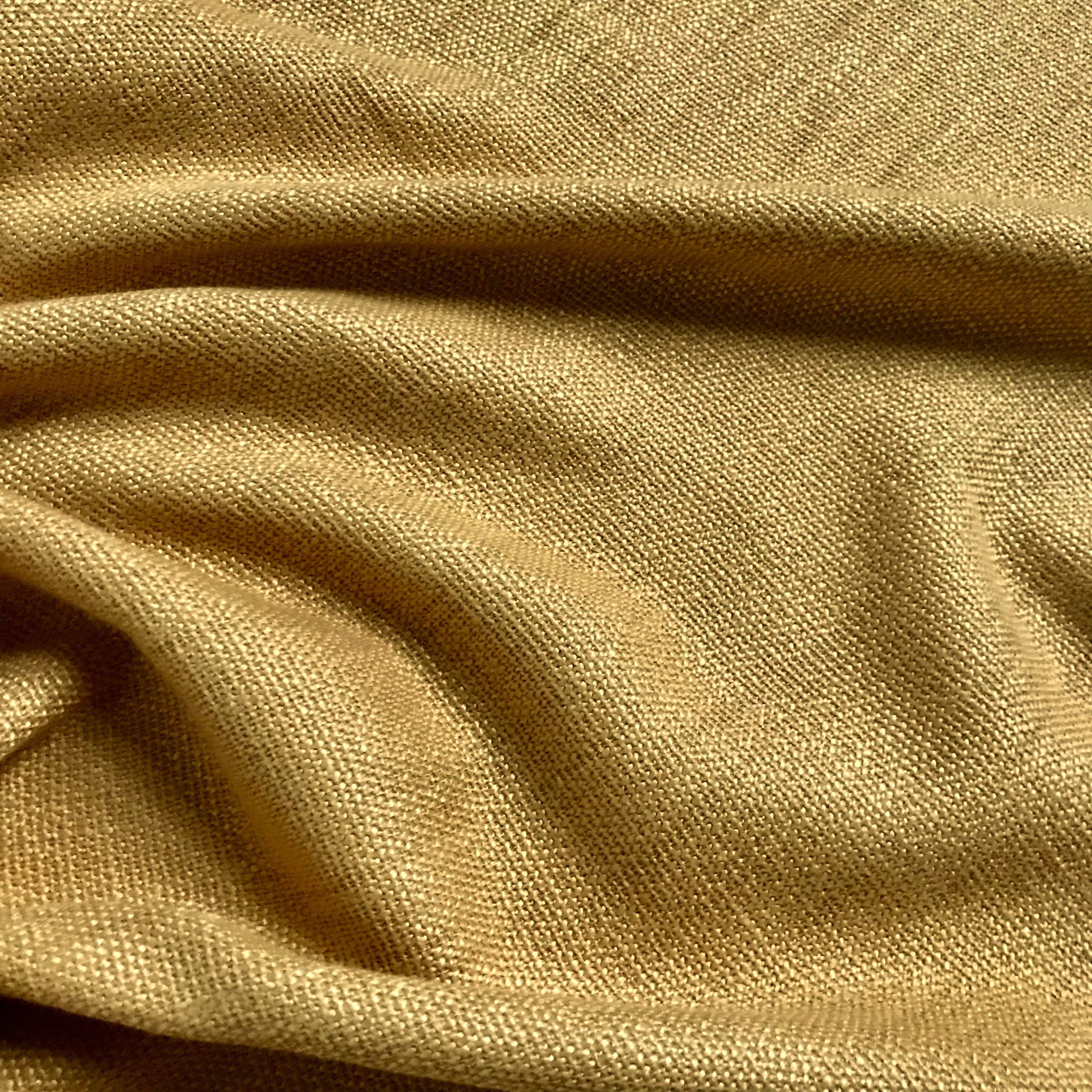 Rustic Country Tan Woven Upholstery Fabric 54"
