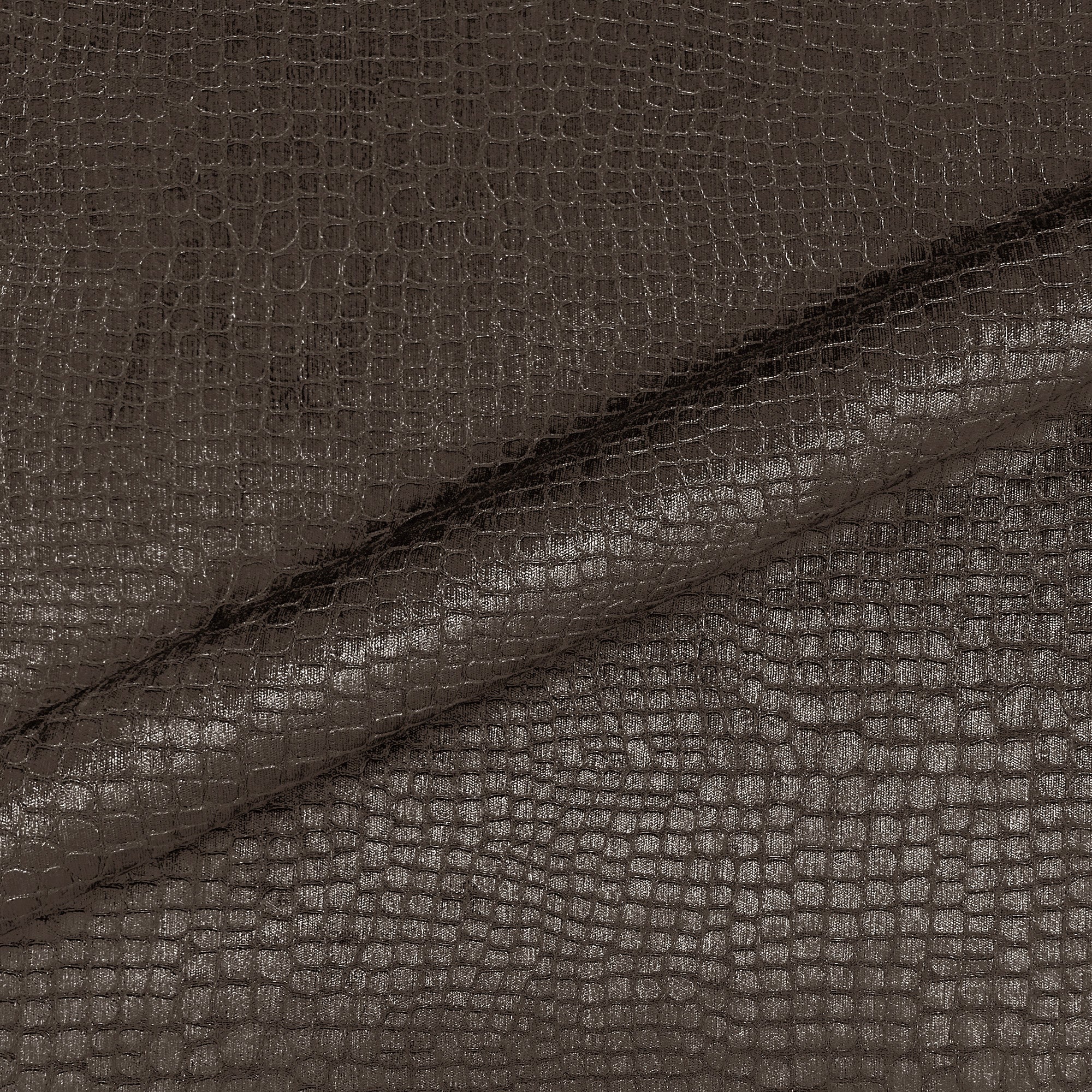 Truffle Brown Alligator Woven Velvet Upholstery Fabric 54"