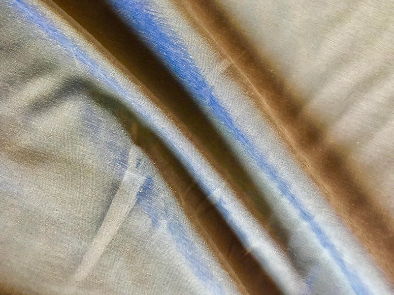 Shimmery Blue Green Upholstery Fabric 54"