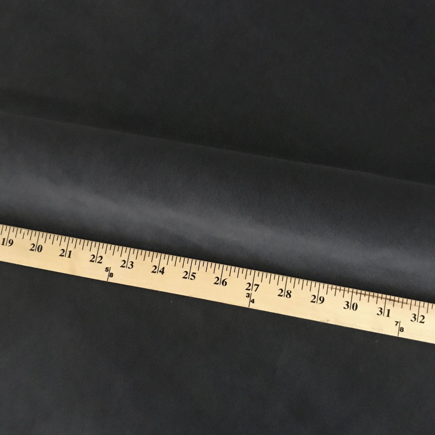 Charcoal Woven Pile Velvet Luxury Upholstery Fabric - 44"