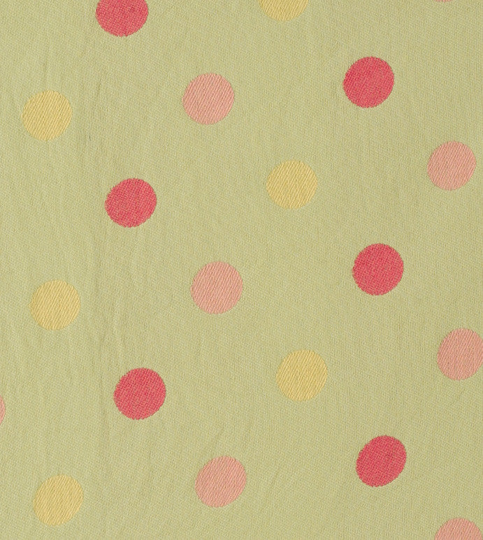 Olive Green Polka Dot Twill Upholstery Fabric 54"